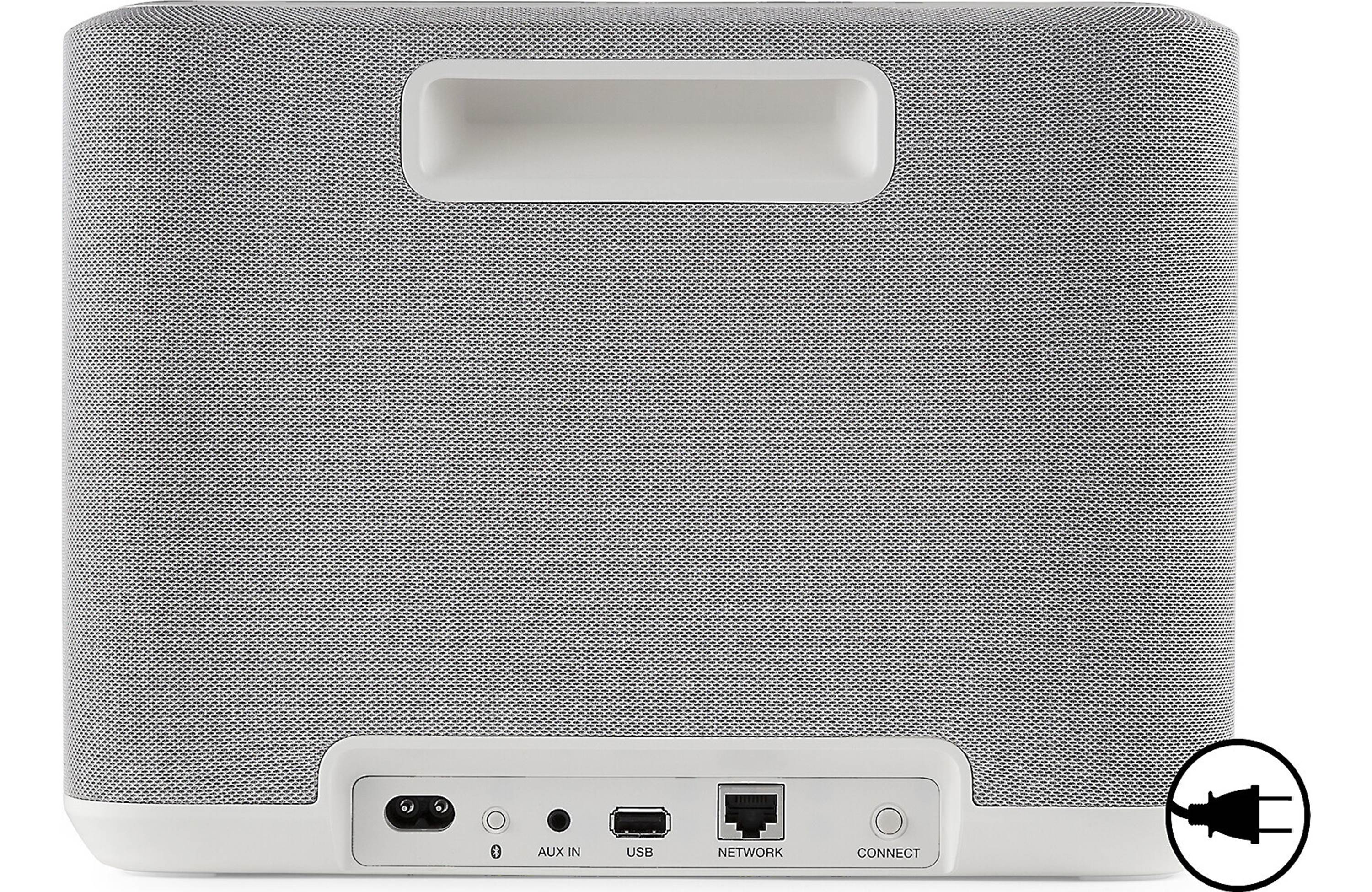 Denon Home 250 Wireless Speaker (Each) back view showing connectivity options and design features.