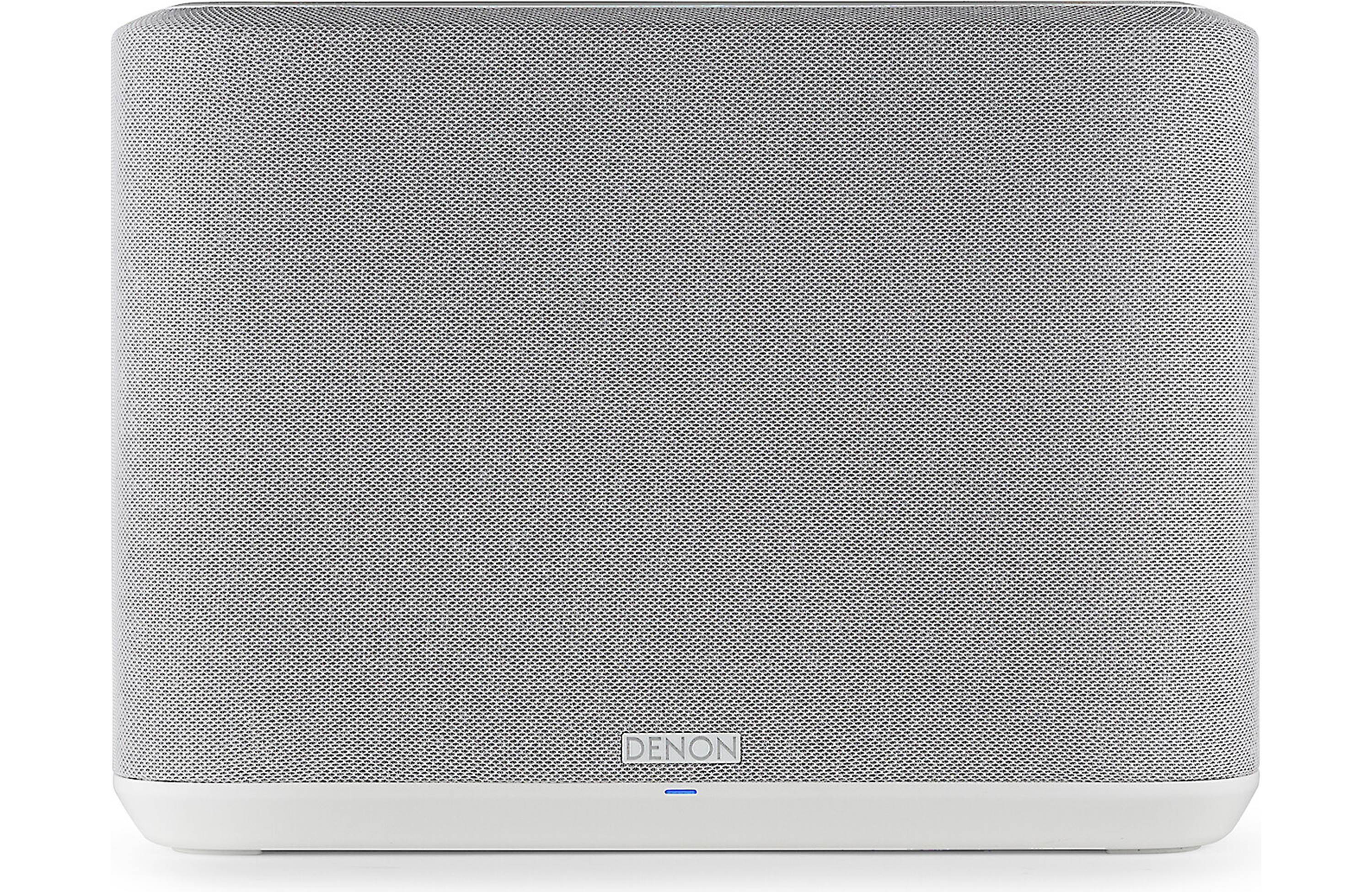 Denon Home 250 Wireless Speaker (Each) in grey fabric design for superior wireless sound quality.