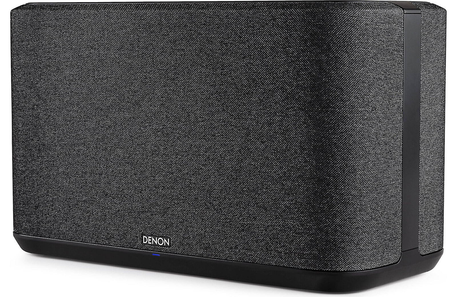 Denon Home 350 Wireless Speaker (Each) in stylish black fabric design, perfect for wireless sound in any room.