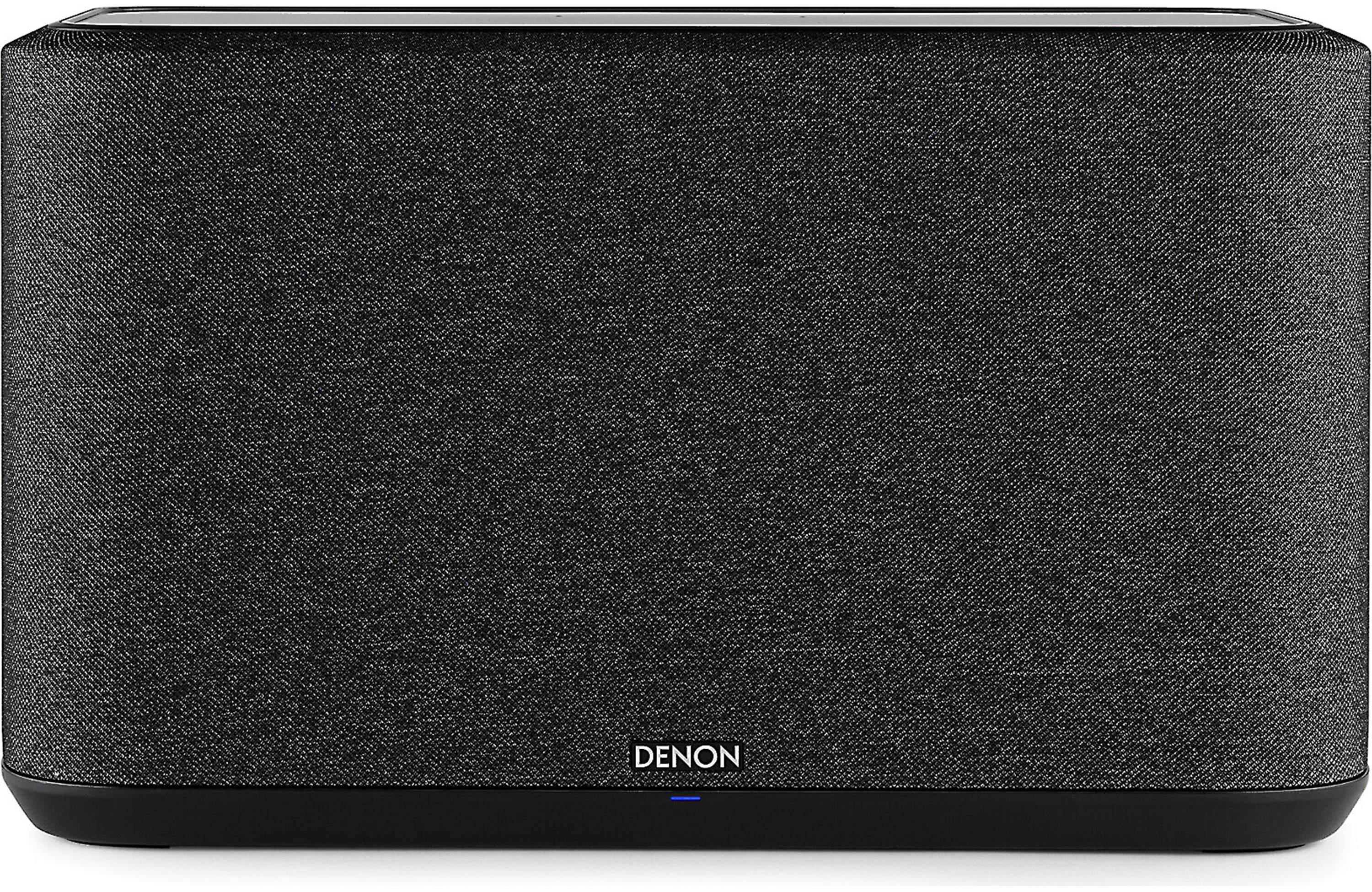 Denon Home 350 Wireless Speaker (Each) front view featuring a sleek design and fabric finish.