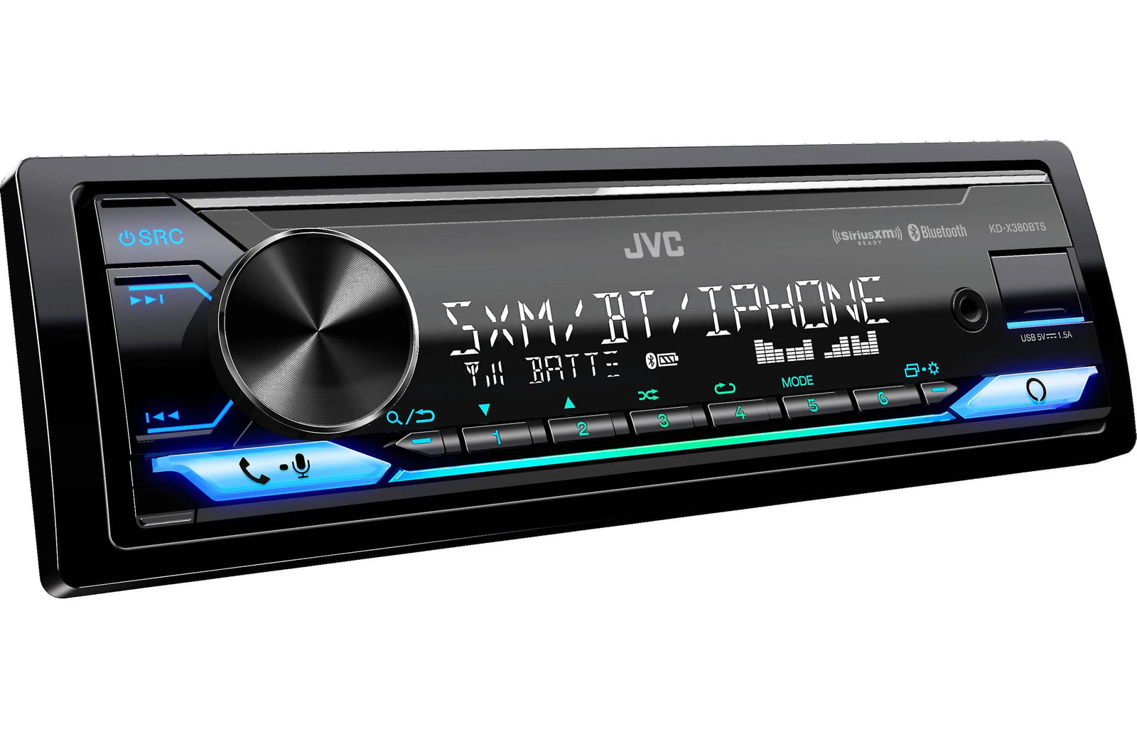 JVC KD-X380BTS Single-DIN Digital Media Receiver