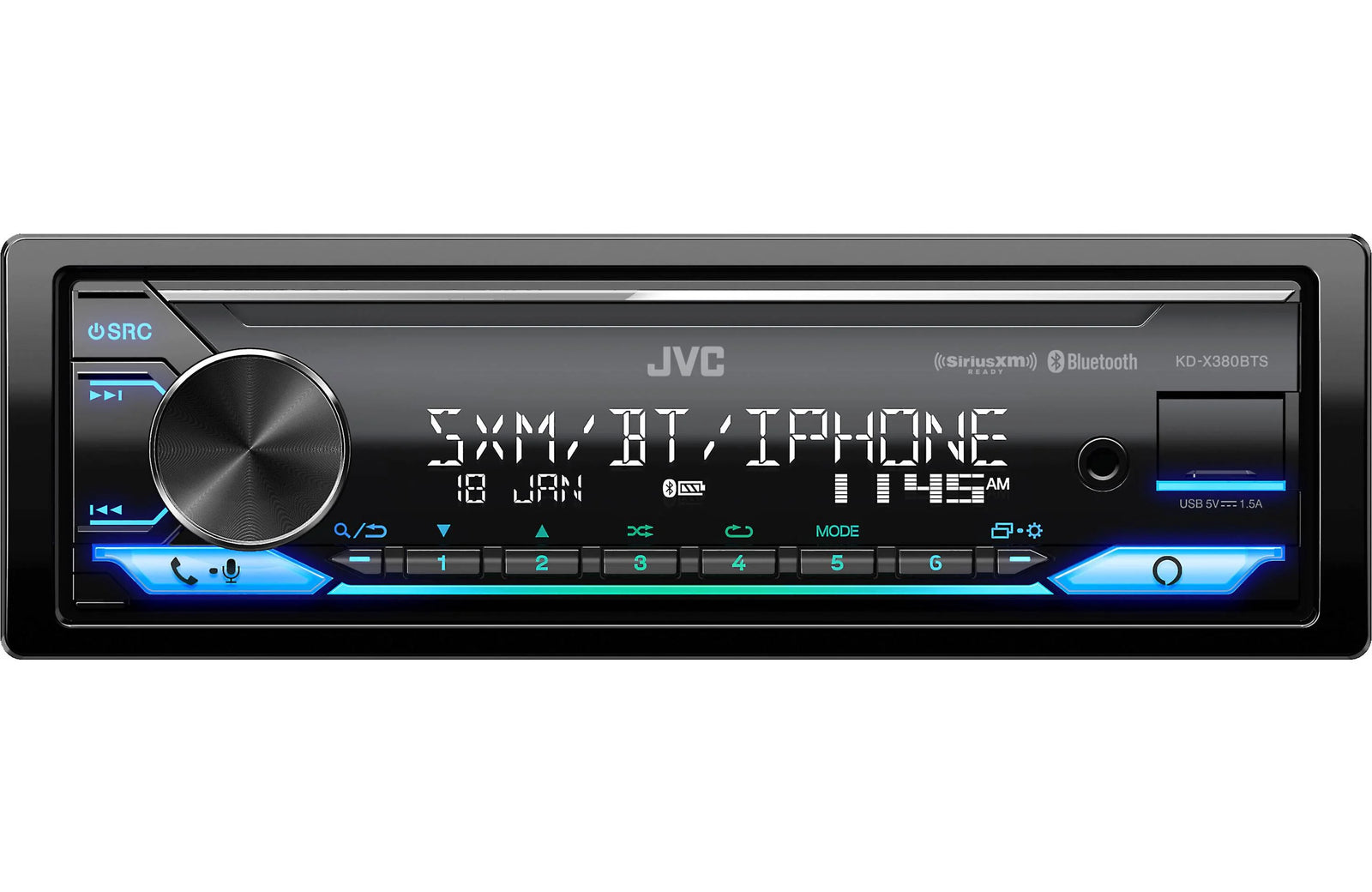 JVC KD-X380BTS Single-DIN Digital Media Receiver
