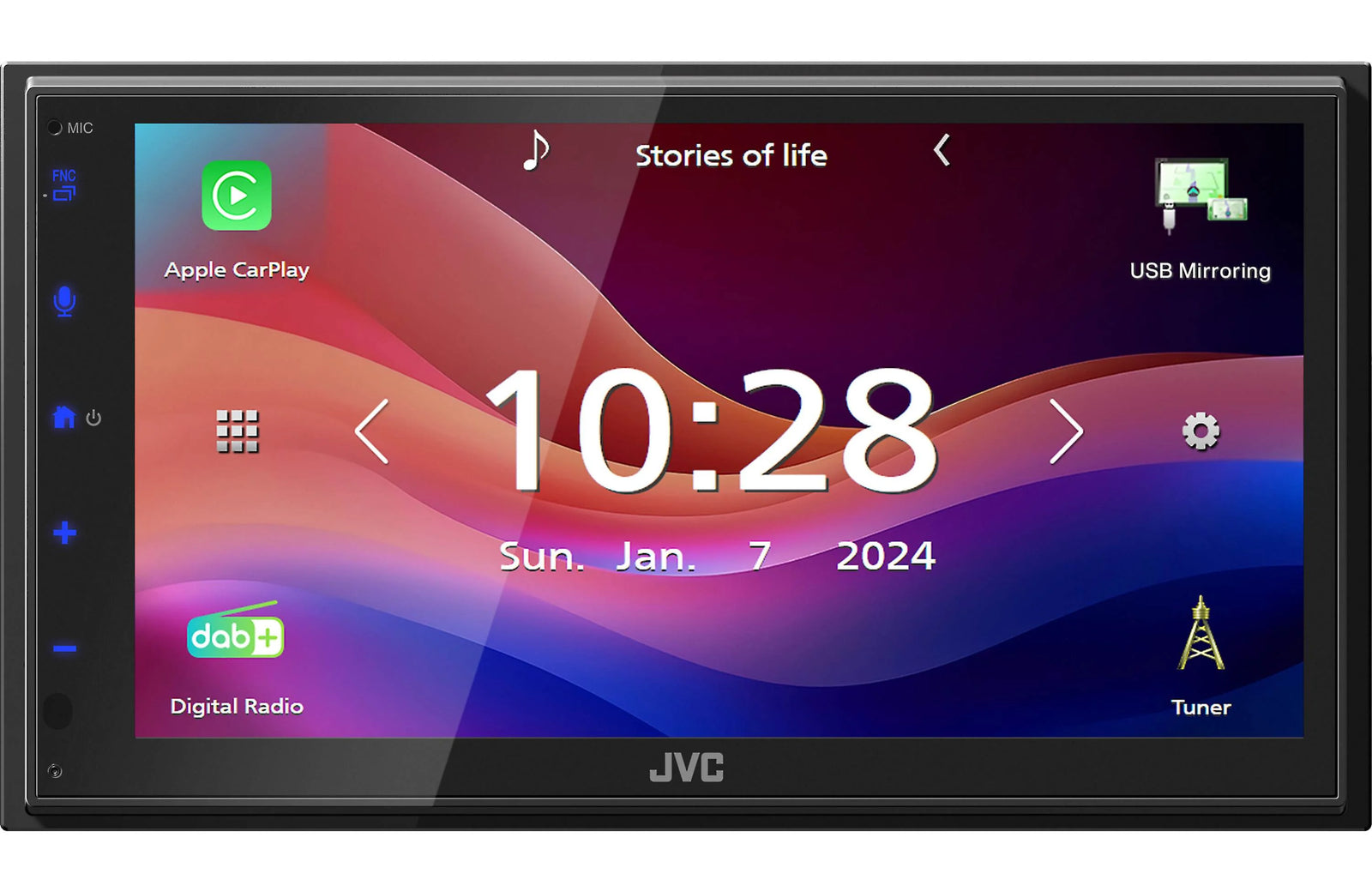 JVC KW-M695BW Short Double-DIN Digital Multimedia Receiver