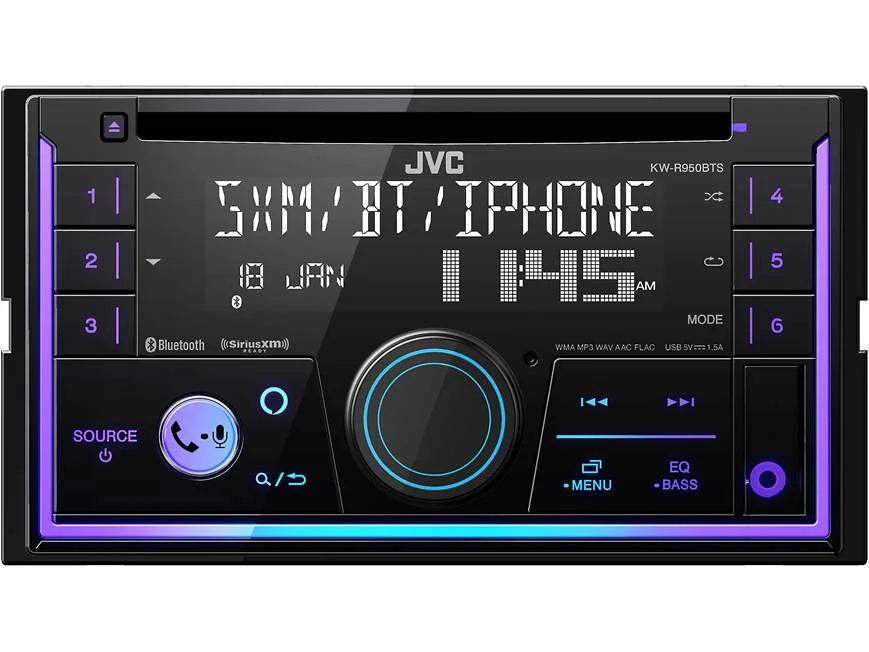 JVC KWR-950BTS Double DIN Mobile CD Receiver - Safe and Sound HQ