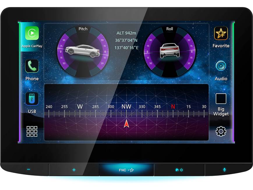 JVC KW-Z1001W Single DIN 10.1" Digital Multimedia Receiver with Floating HD Panel - Safe and Sound HQ