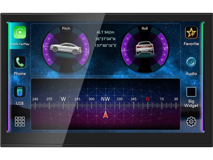 JVC KW-Z800AW Direct Replacement 8" Digital Multimedia Receiver with Touchscreen Display - Safe and Sound HQ