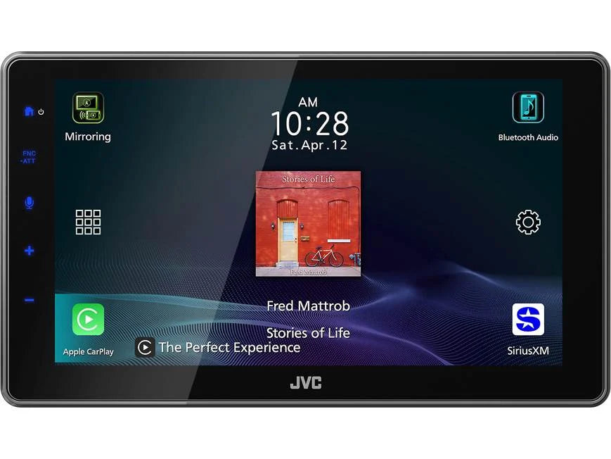 JVC KW-Z900W Single DIN 9" Digital Multimedia Receiver with Floating HD Panel - Safe and Sound HQ