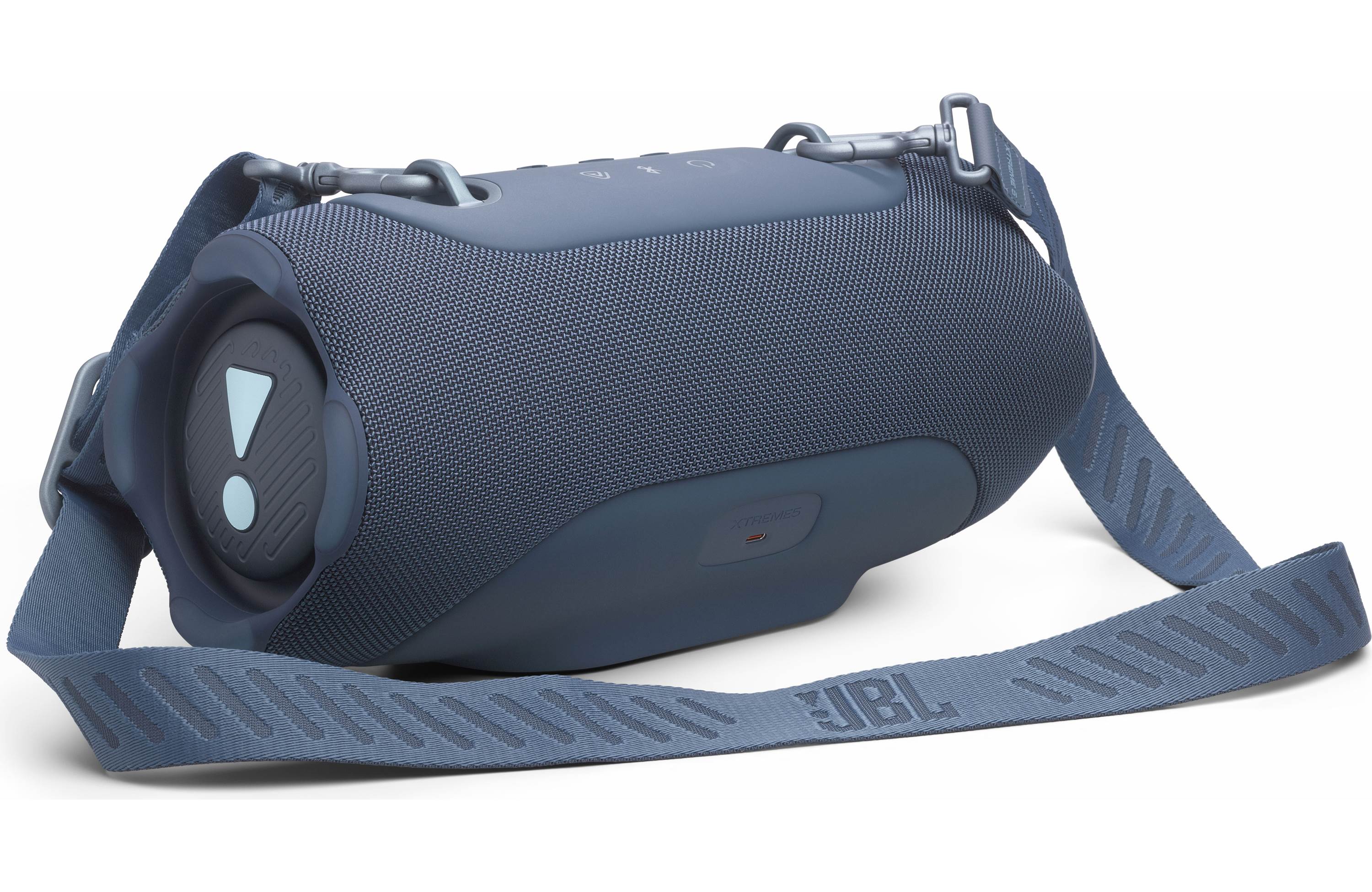 JBL Xtreme 5 Portable Waterproof Bluetooth Speaker (Each) shown from the side with a strap.