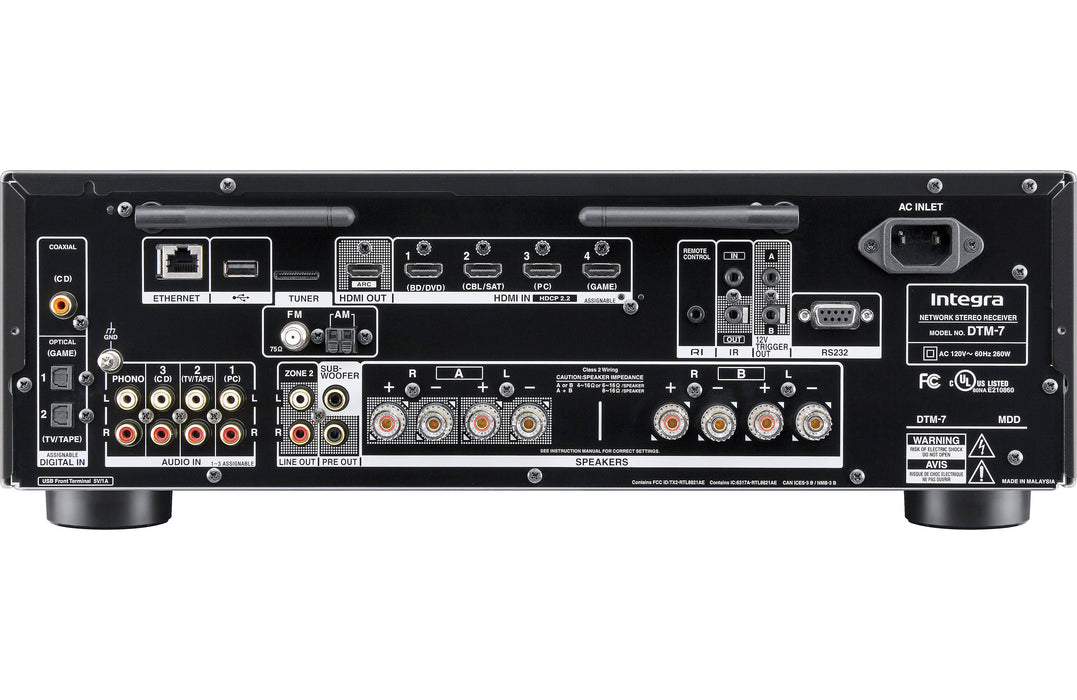 Integra DTM-7 Network Stereo A/V Receiver - Safe and Sound HQ