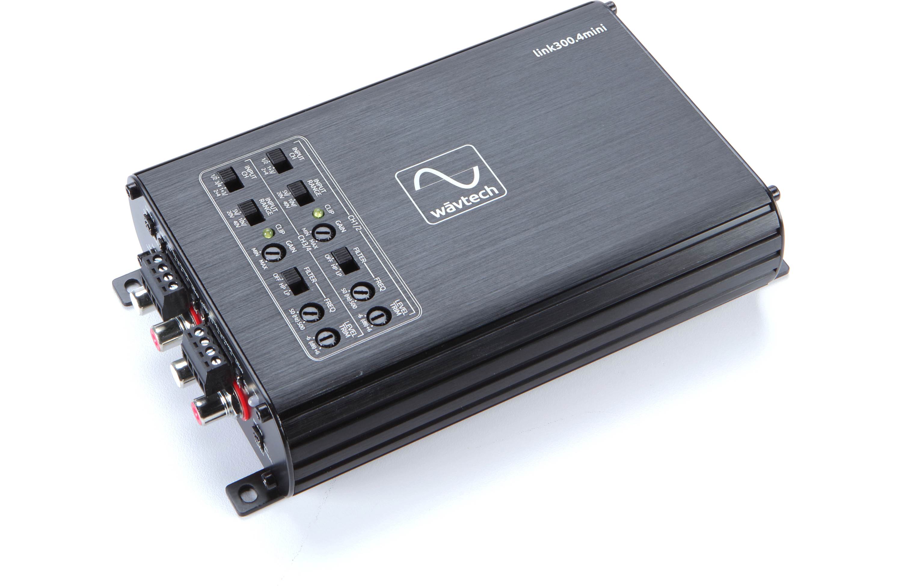 Wavtech link300.4mini Compact 300 Watt 4 Channel Amplifier - Safe and Sound HQ