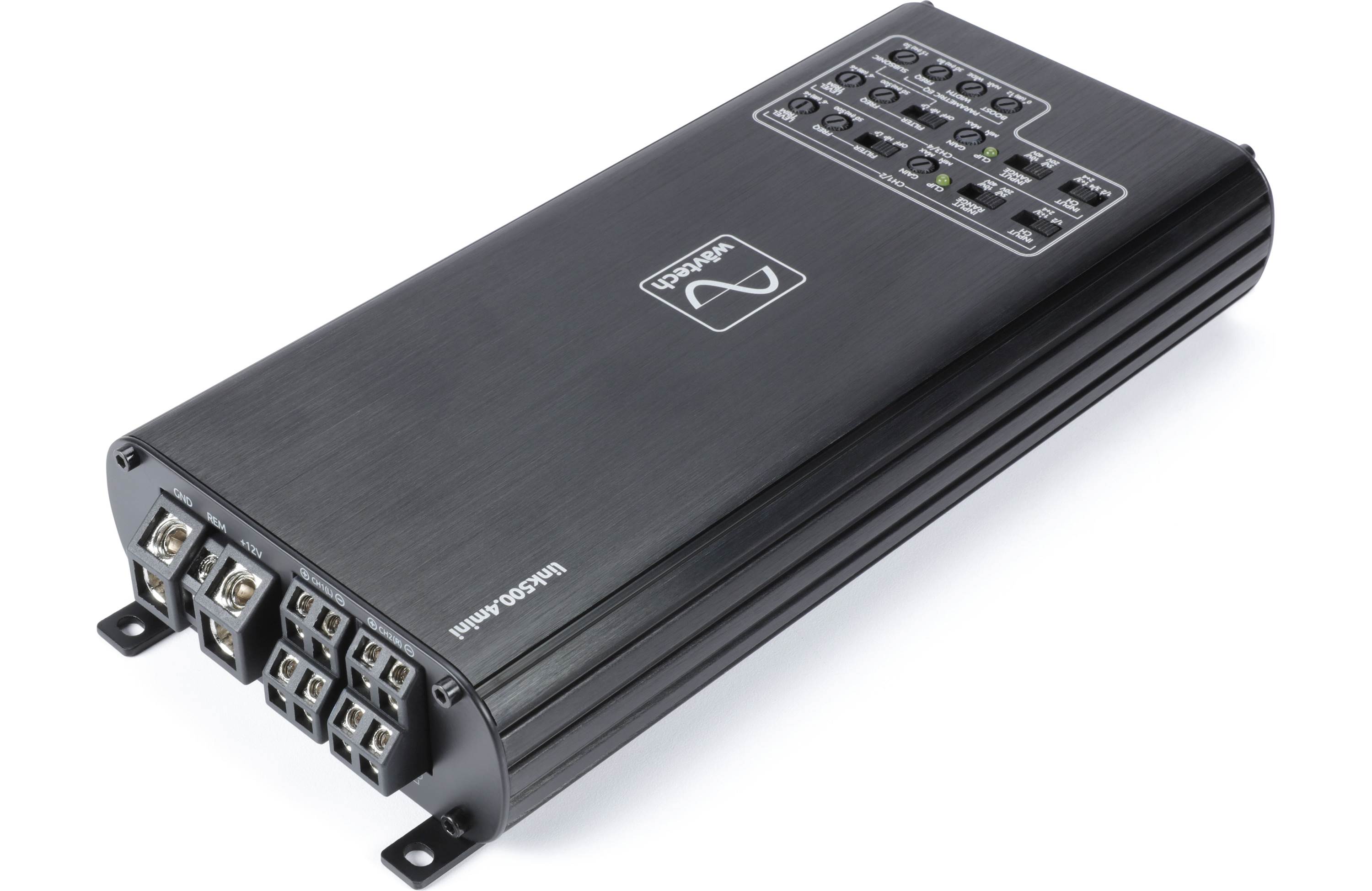 Wavtech link500.4mini Compact 500 Watt 4 Channel Amplifier - Safe and Sound HQ