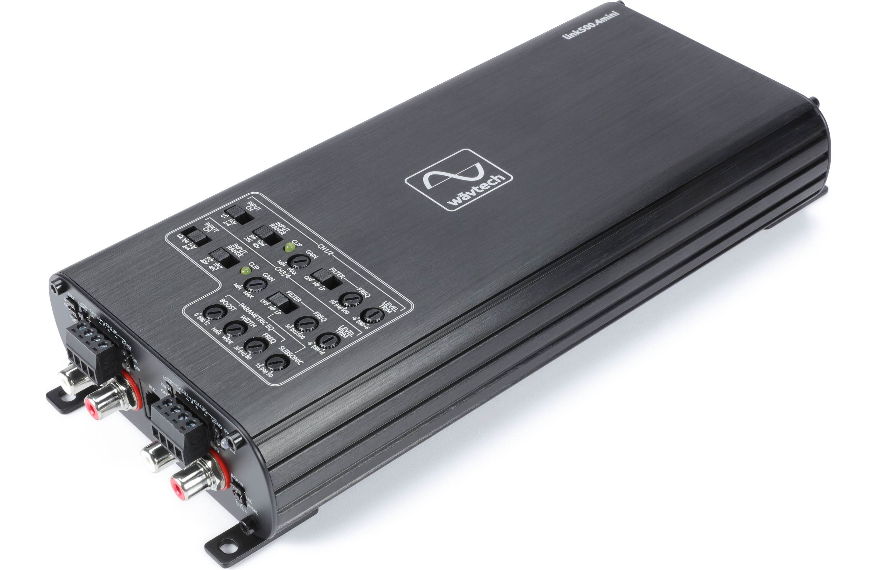 Wavtech link500.4mini Compact 500 Watt 4 Channel Amplifier - Safe and Sound HQ