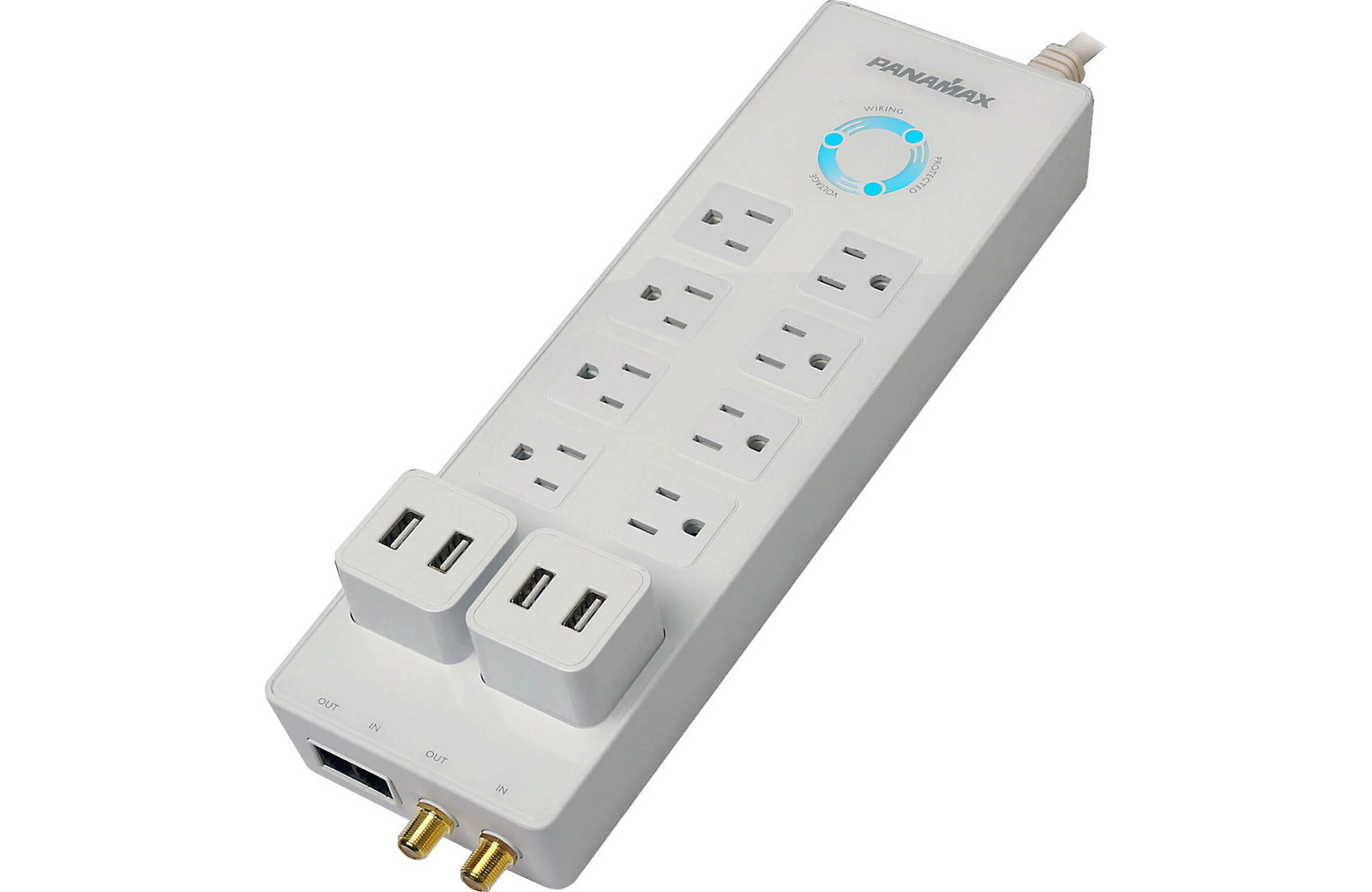 Panamax P360-8 Power360 8 Outlet Surge Protector with Detachable USB Charging Ports - Safe and Sound HQ
