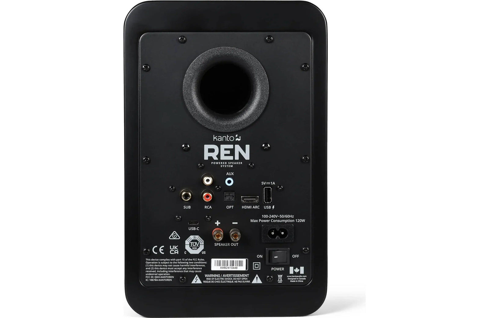 Kanto REN Powered Bookshelf Speakers with HDMI ARC, USB-C, and Bluetooth 5.3 (Pair) - Safe and Sound HQ