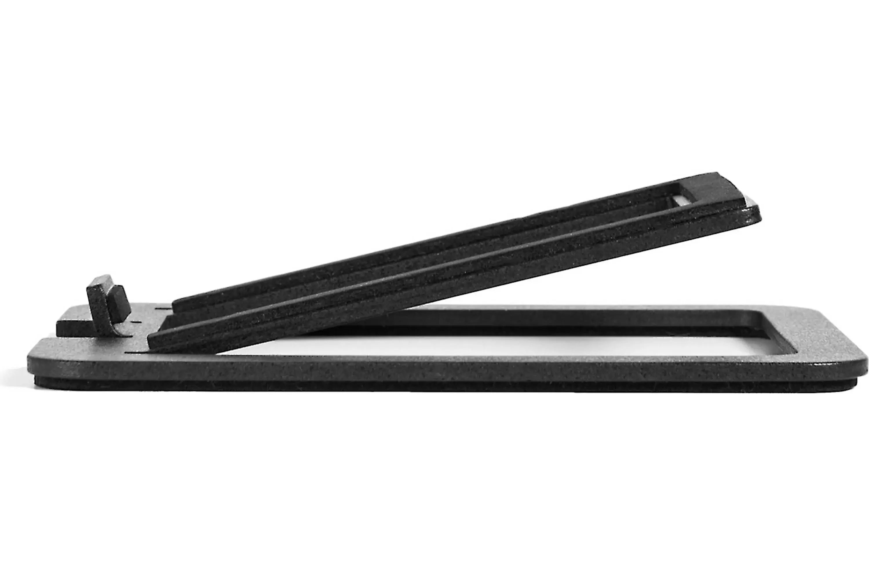 Kanto S2 Desktop Speaker Stands for Kanto YU2 Speaker (Pair) side view showing adjustable tilt feature.