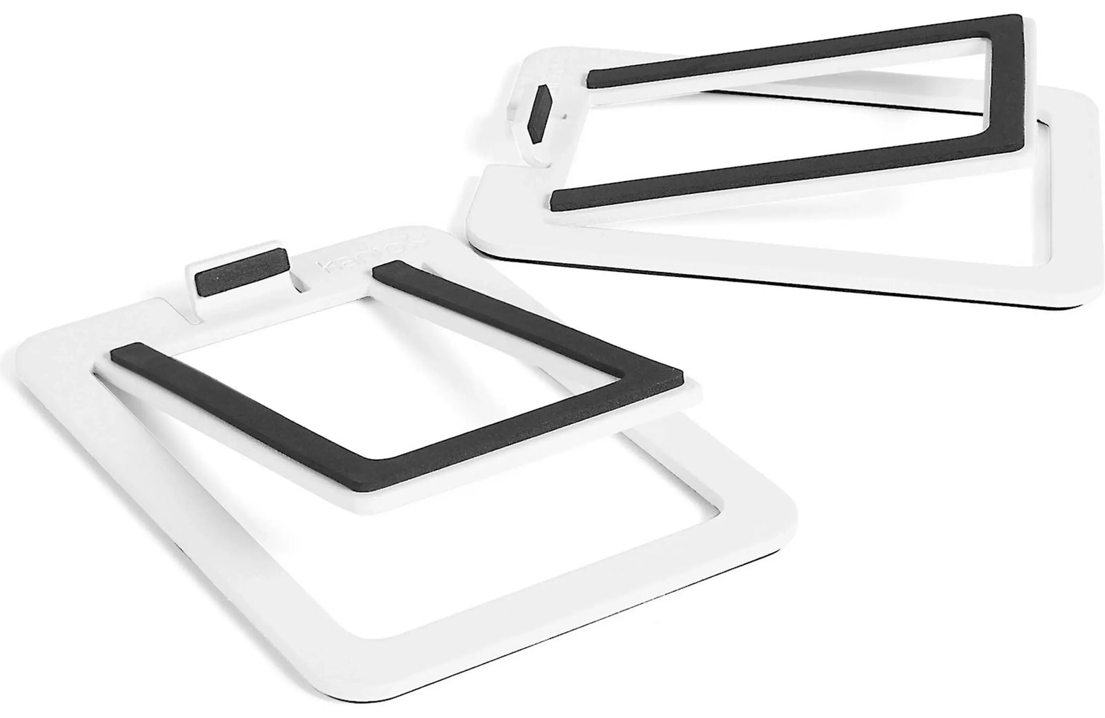 Kanto S2 Desktop Speaker Stands for Kanto YU2 Speaker (Pair) shown in white design with foam padding details.