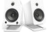 Kanto S6 Desktop Speaker Stands for Kanto YU6 and TUK Speaker (Pair) showcasing white speakers on stands.