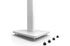 Kanto SP26 26" Bookshelf Speaker Swiveling Floor Stand (Pair) base with adjustable feet and cable management design.