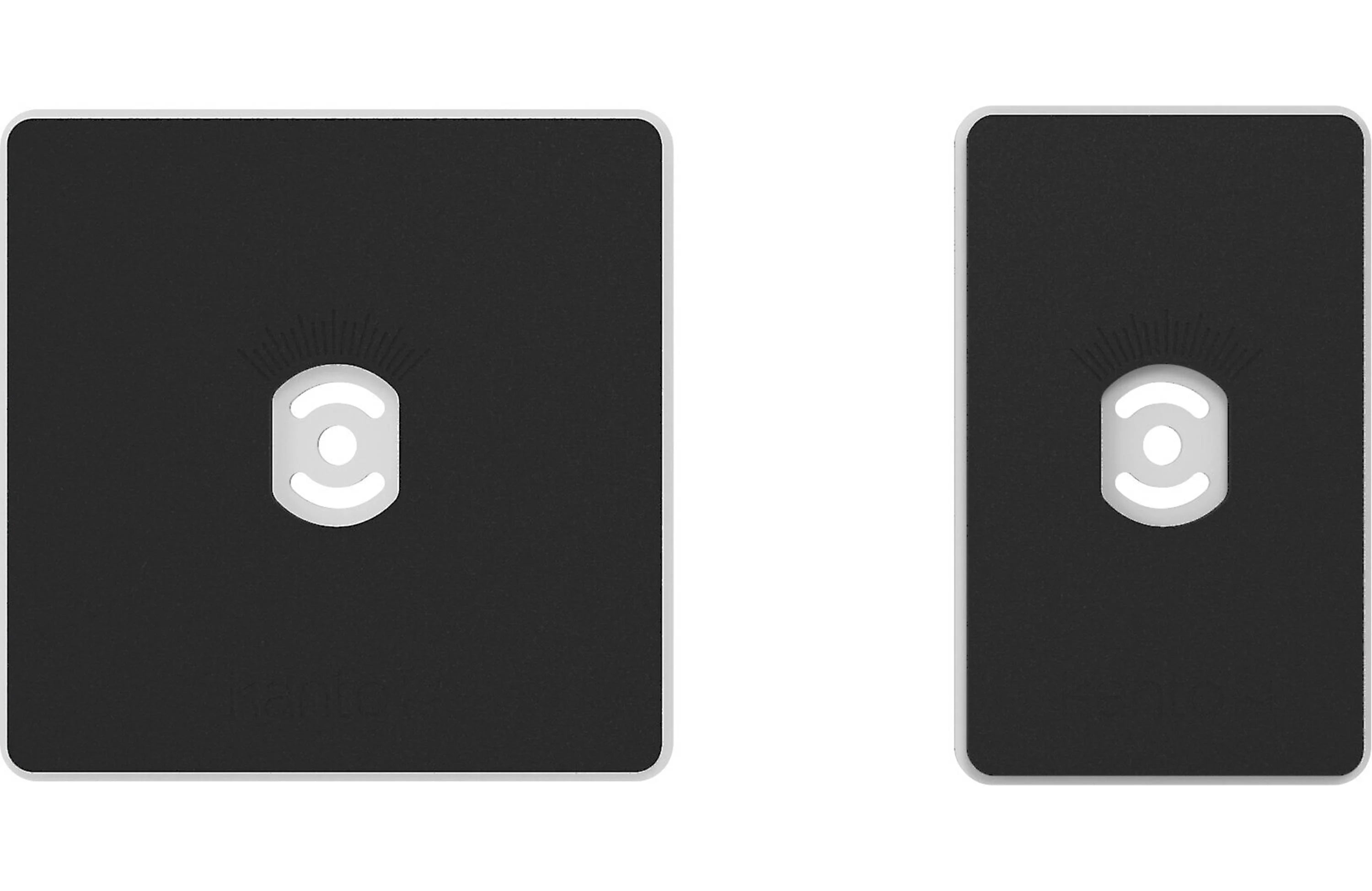 Kanto SP32 32" Universal Bookshelf Speaker Floor Stand (Pair) top plate in black for optimal speaker positioning.