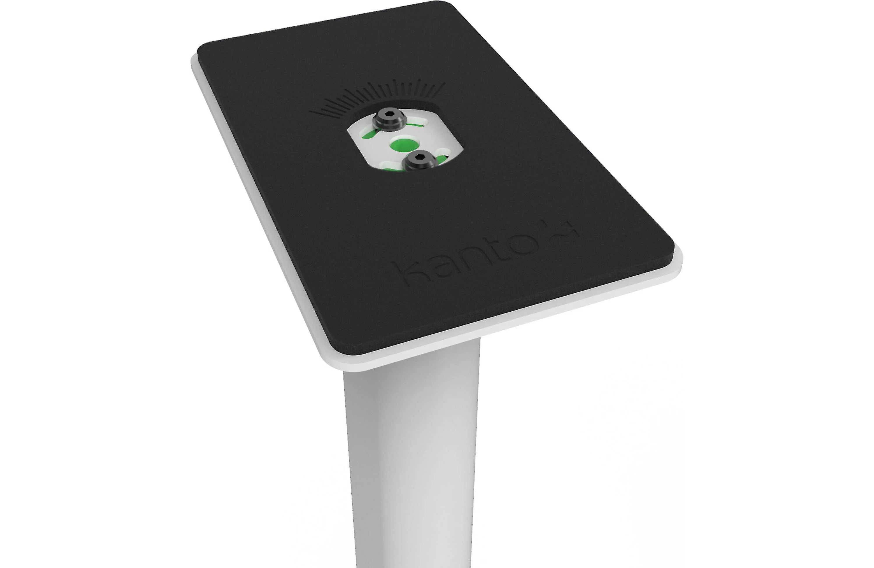 Kanto SP32 32" Universal Bookshelf Speaker Floor Stand (Pair) rotating top plate for optimal sound.