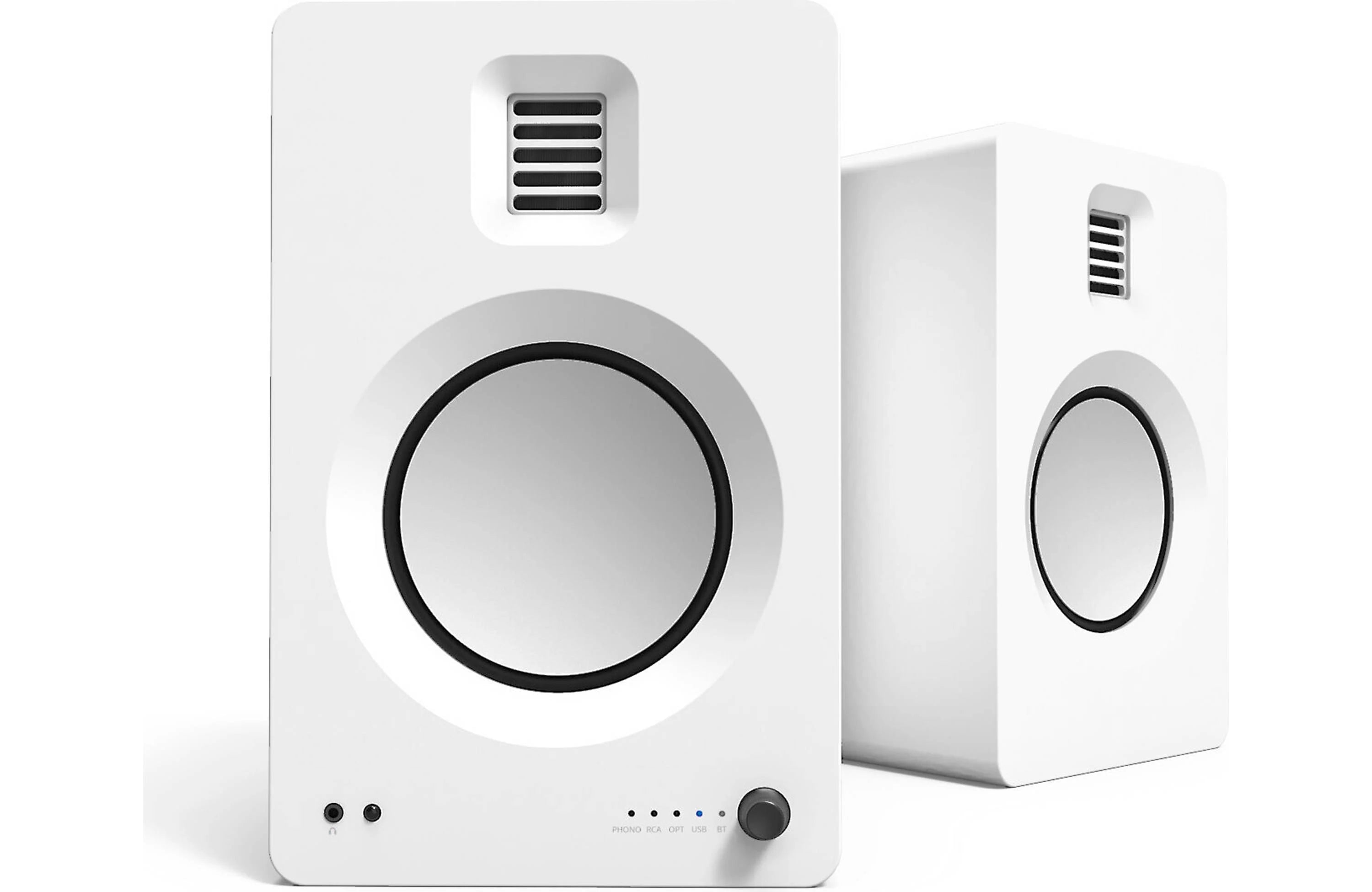 Kanto TUK Powered Bookshelf Speakers with Bluetooth, Headphone Output, USB- DAC, and Phono Preamp (Pair)