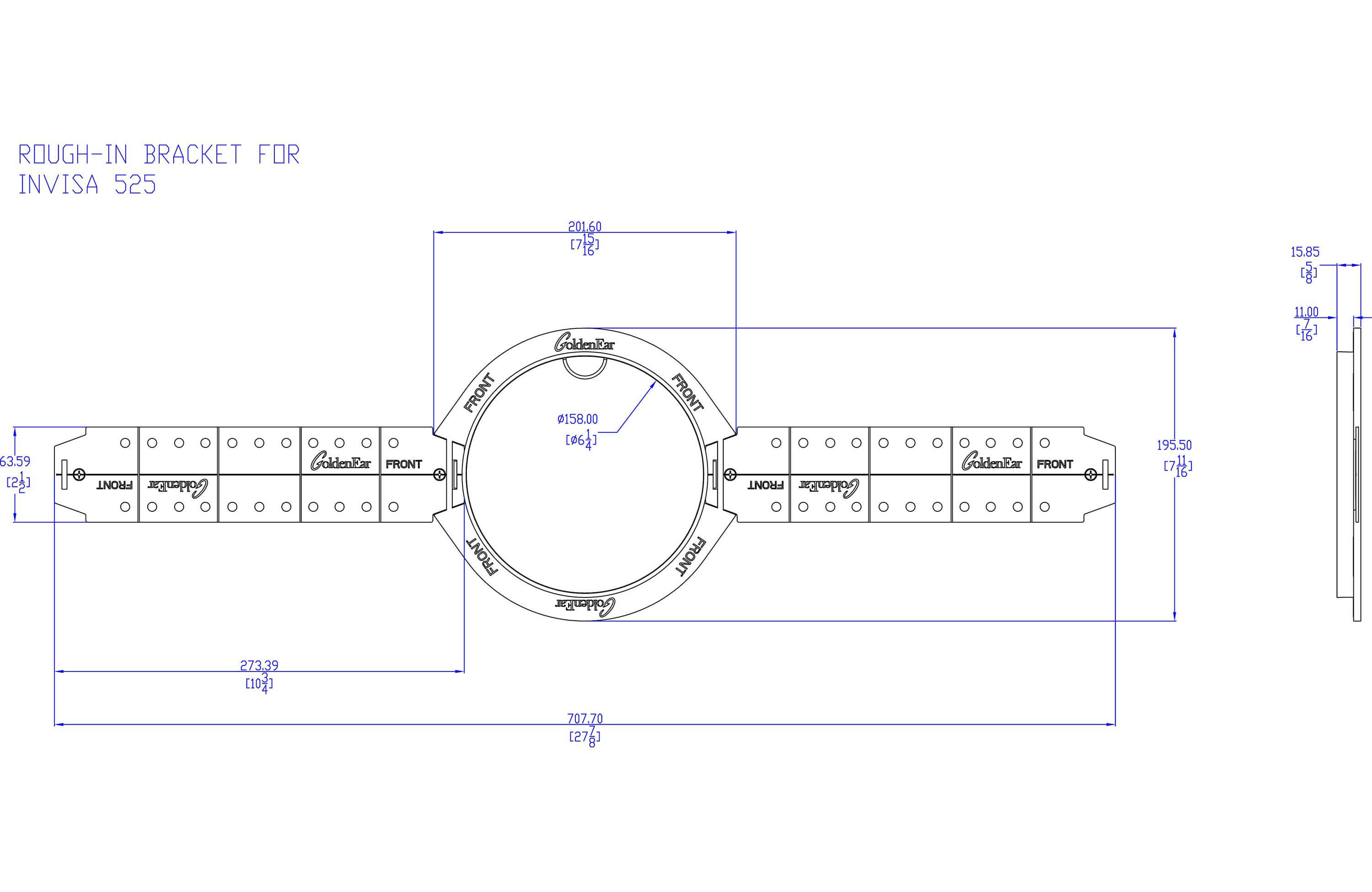 GoldenEar 1DKPB Pre-Construction Bracket for Invisa 525 In-Ceiling Speaker (Pair) - Safe and Sound HQ