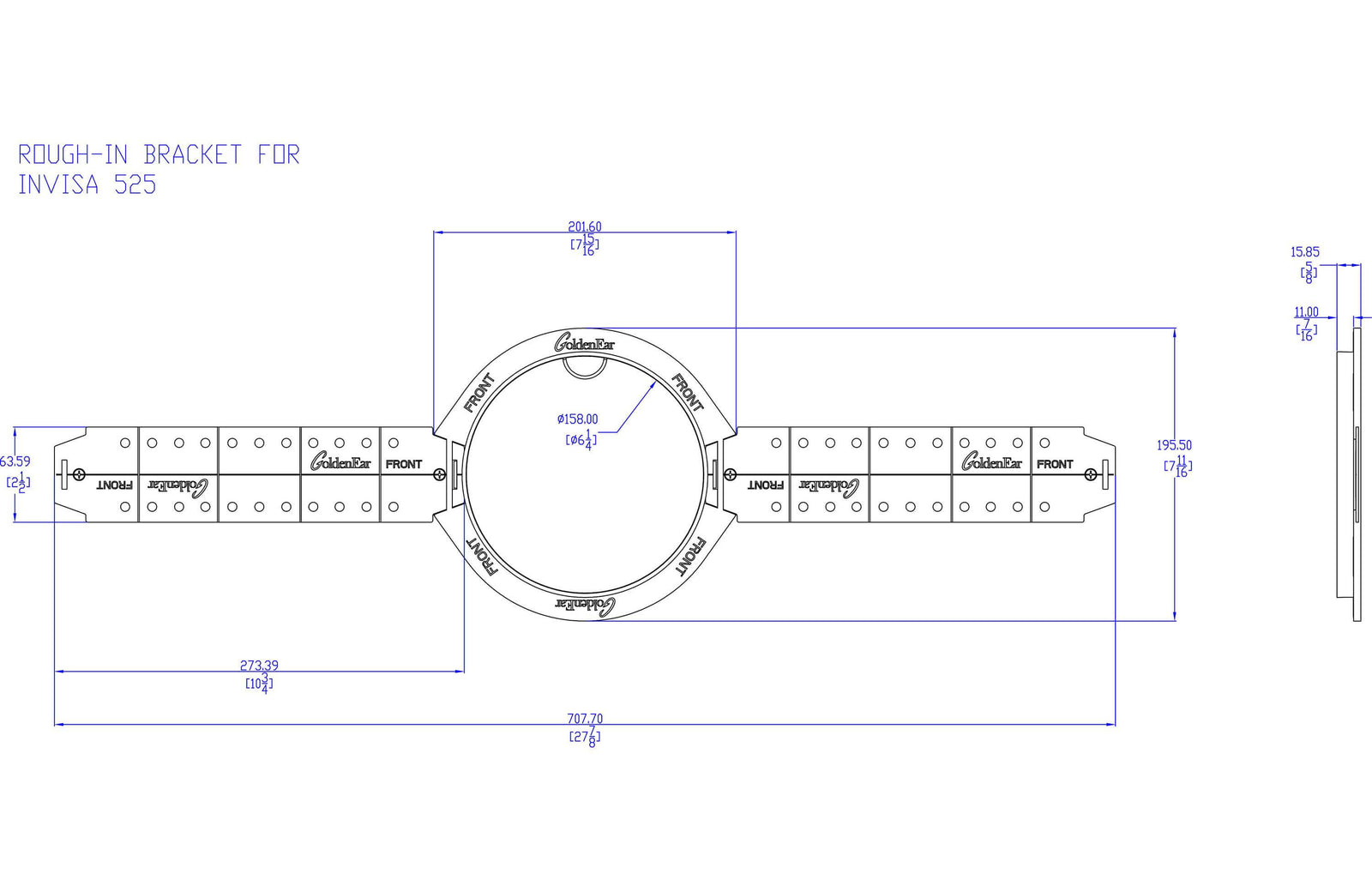 GoldenEar 1DKPB Pre-Construction Bracket for Invisa 525 In-Ceiling Speaker (Pair) - Safe and Sound HQ