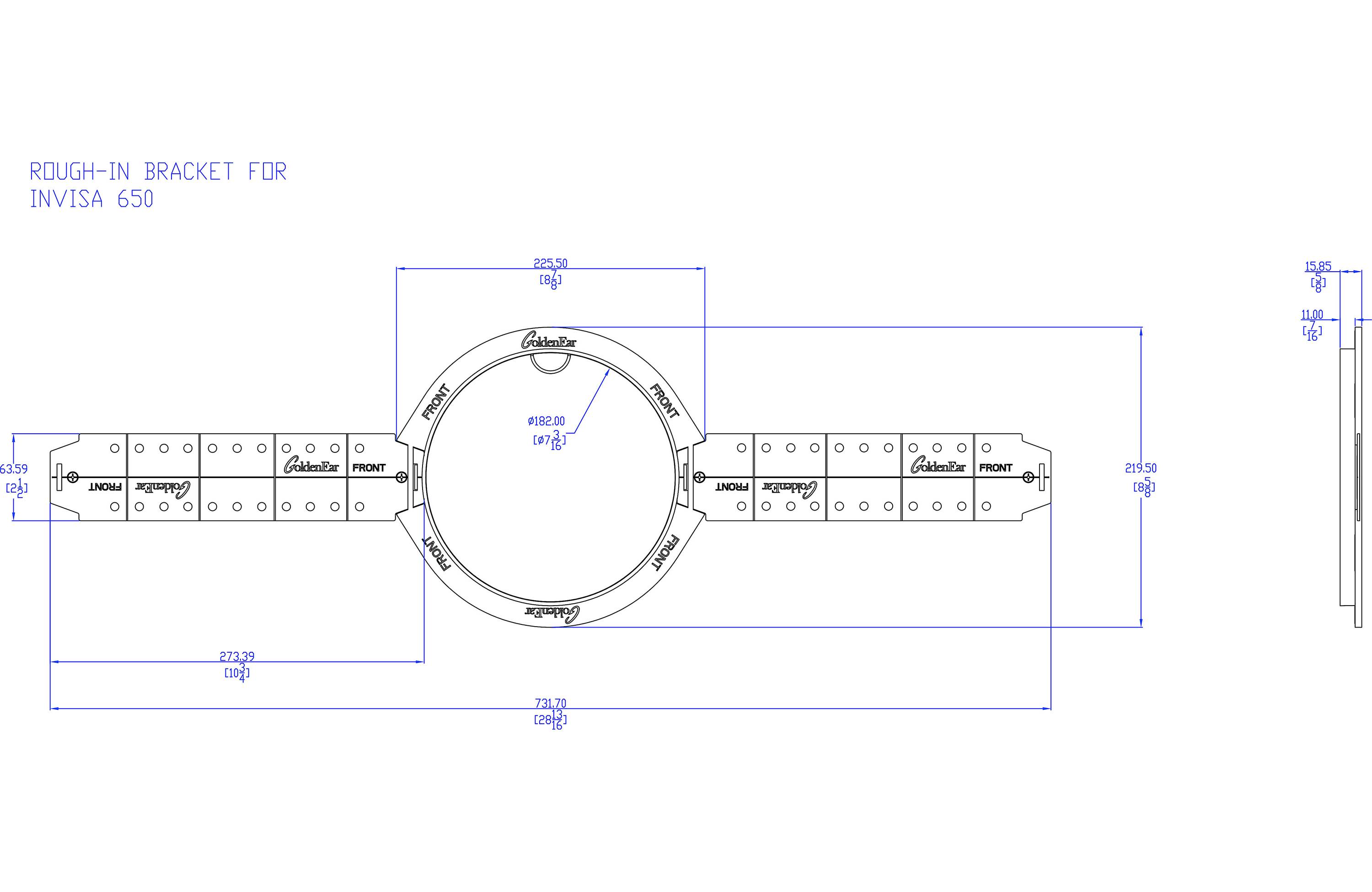 GoldenEar 1DKQB Pre-Construction Bracket for Invisa 650 In-Ceiling Speaker (Pair) - Safe and Sound HQ