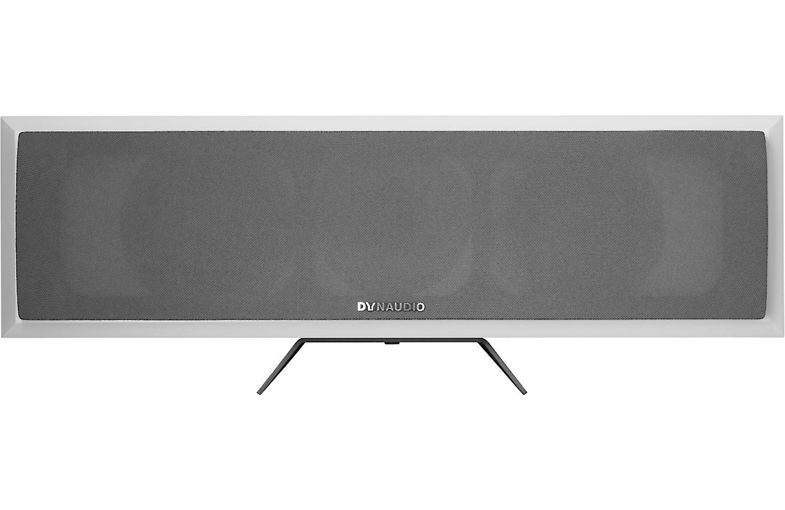 Dynaudio Emit M15C Ultra Compact Center Channel Speaker front view with gray grille and sleek design.