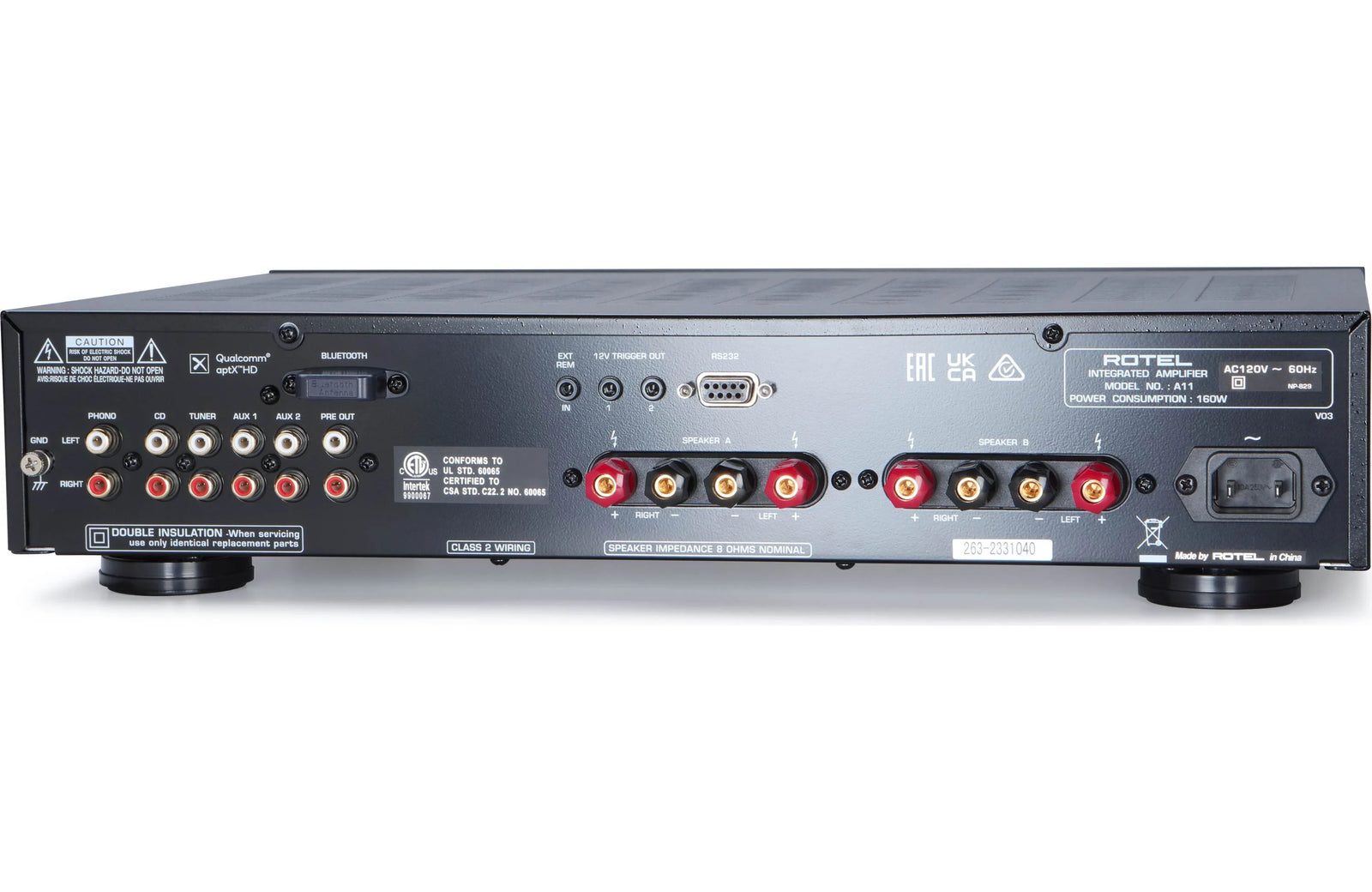 Rotel A11 Tribute Integrated Amplifier with Bluetooth - Safe and Sound HQ