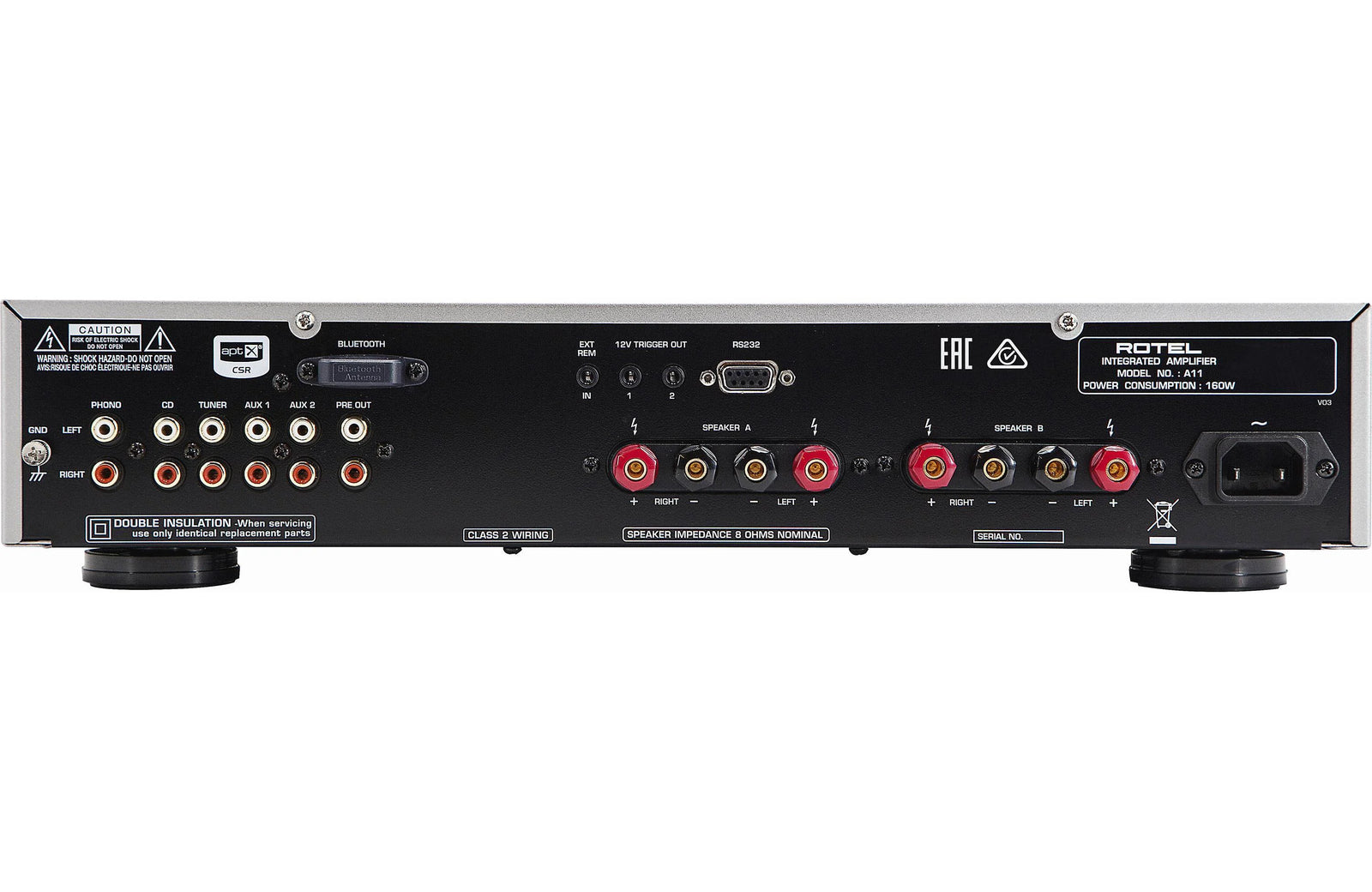 Rotel A11 Tribute Integrated Amplifier with Bluetooth - Safe and Sound HQ