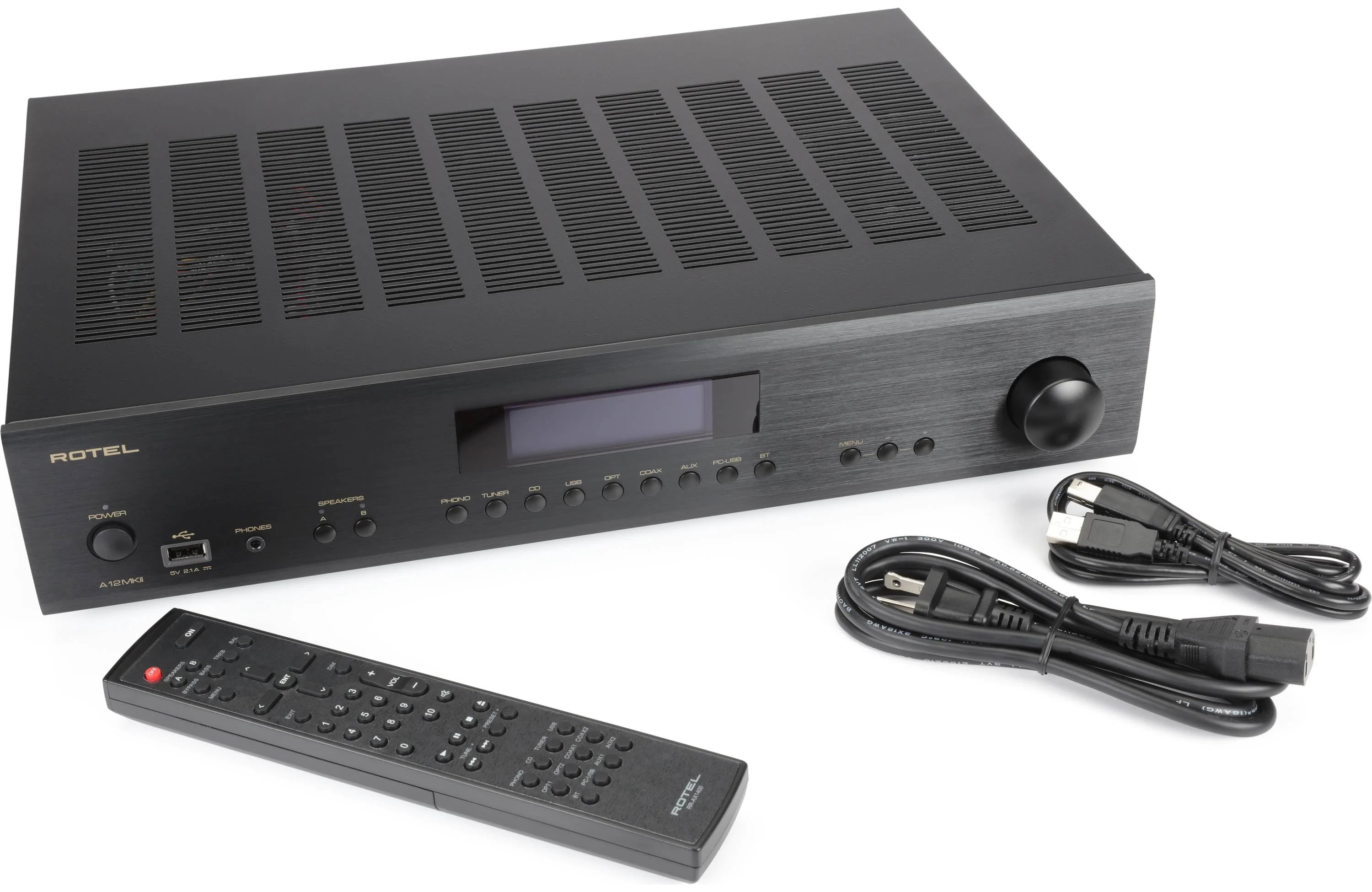 Rotel A12 MKII Integrated Amplifier with Built-in DAC and Bluetooth - Safe and Sound HQ
