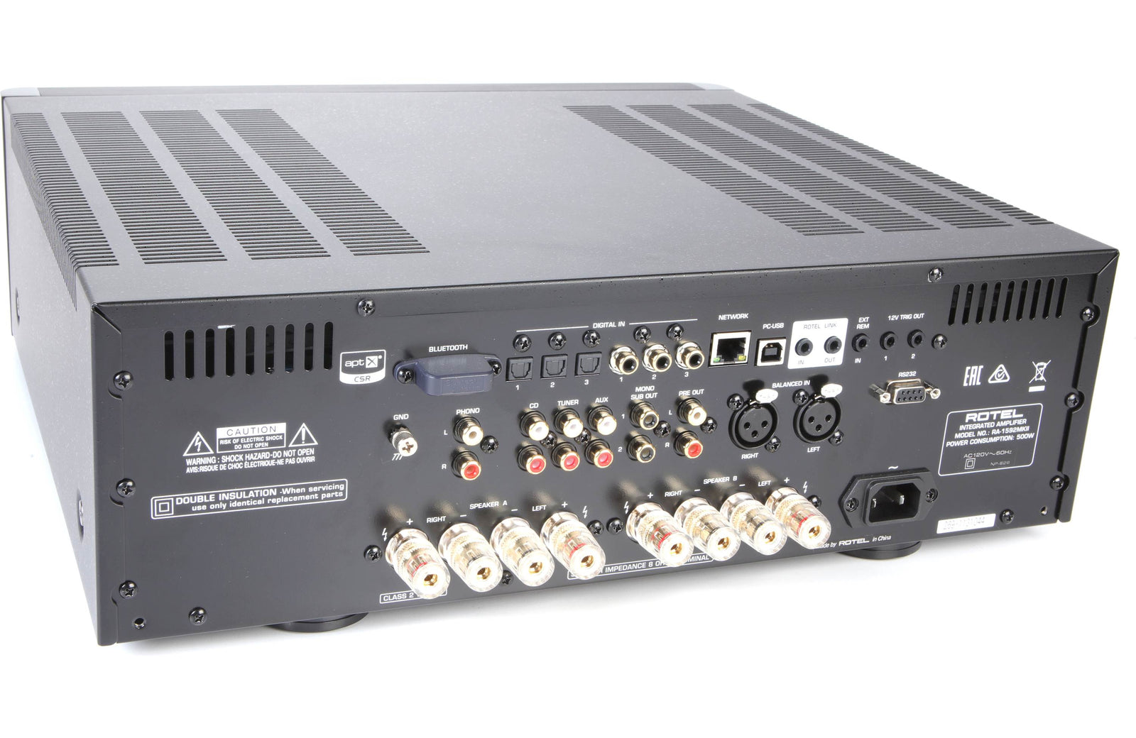 Rotel RA-1592 MKII Integrated Amplifier with Built-in DAC and Bluetooth - Safe and Sound HQ
