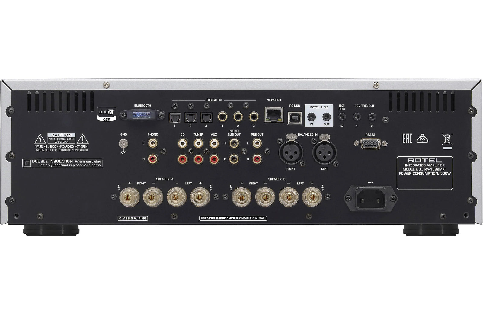 Rotel RA-1592 MKII Integrated Amplifier with Built-in DAC and Bluetooth - Safe and Sound HQ