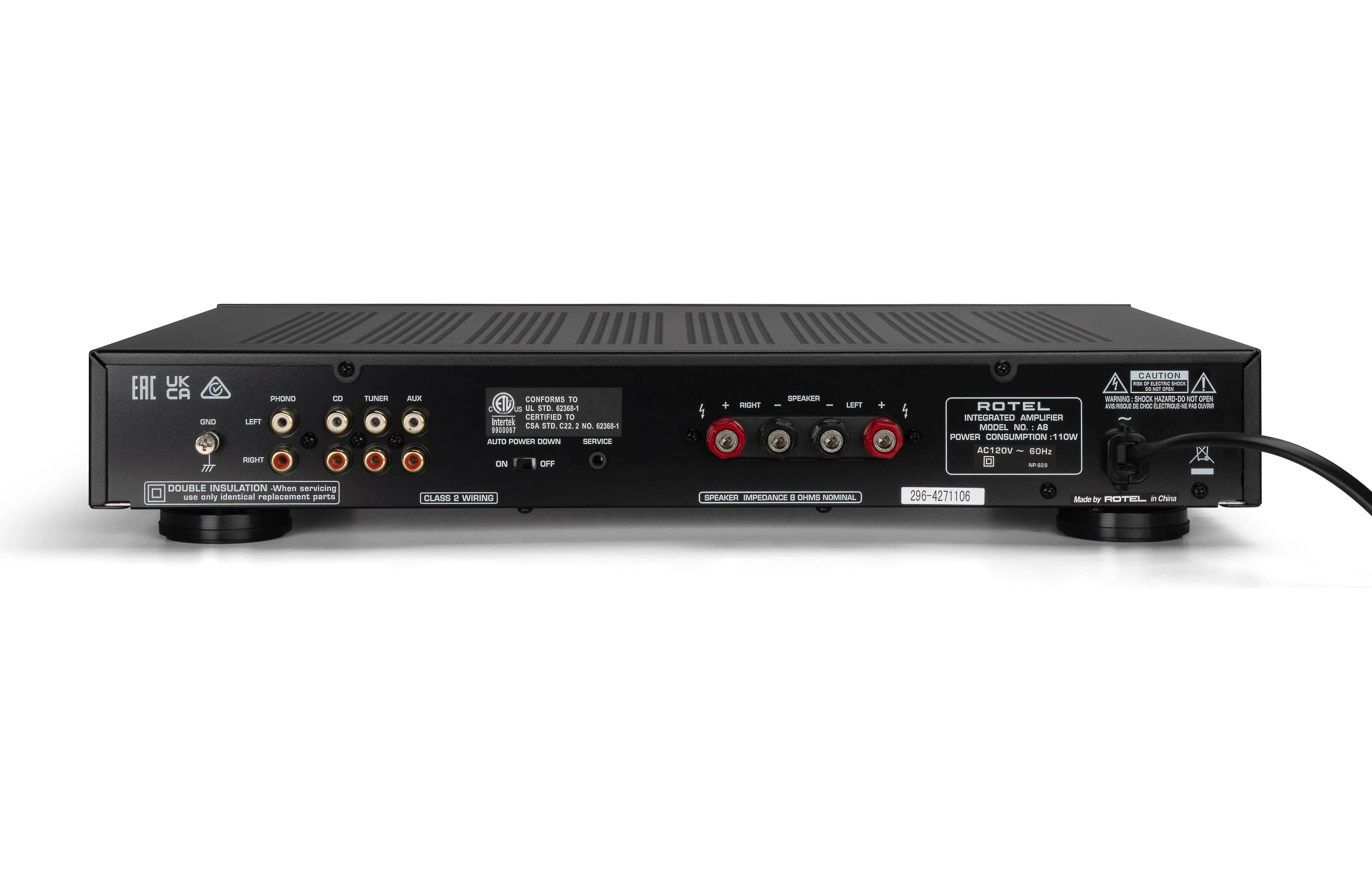 Rotel A8 Integrated Amplifier - Safe and Sound HQ