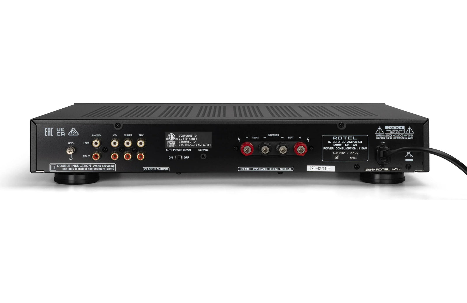 Rotel A8 Integrated Amplifier - Safe and Sound HQ