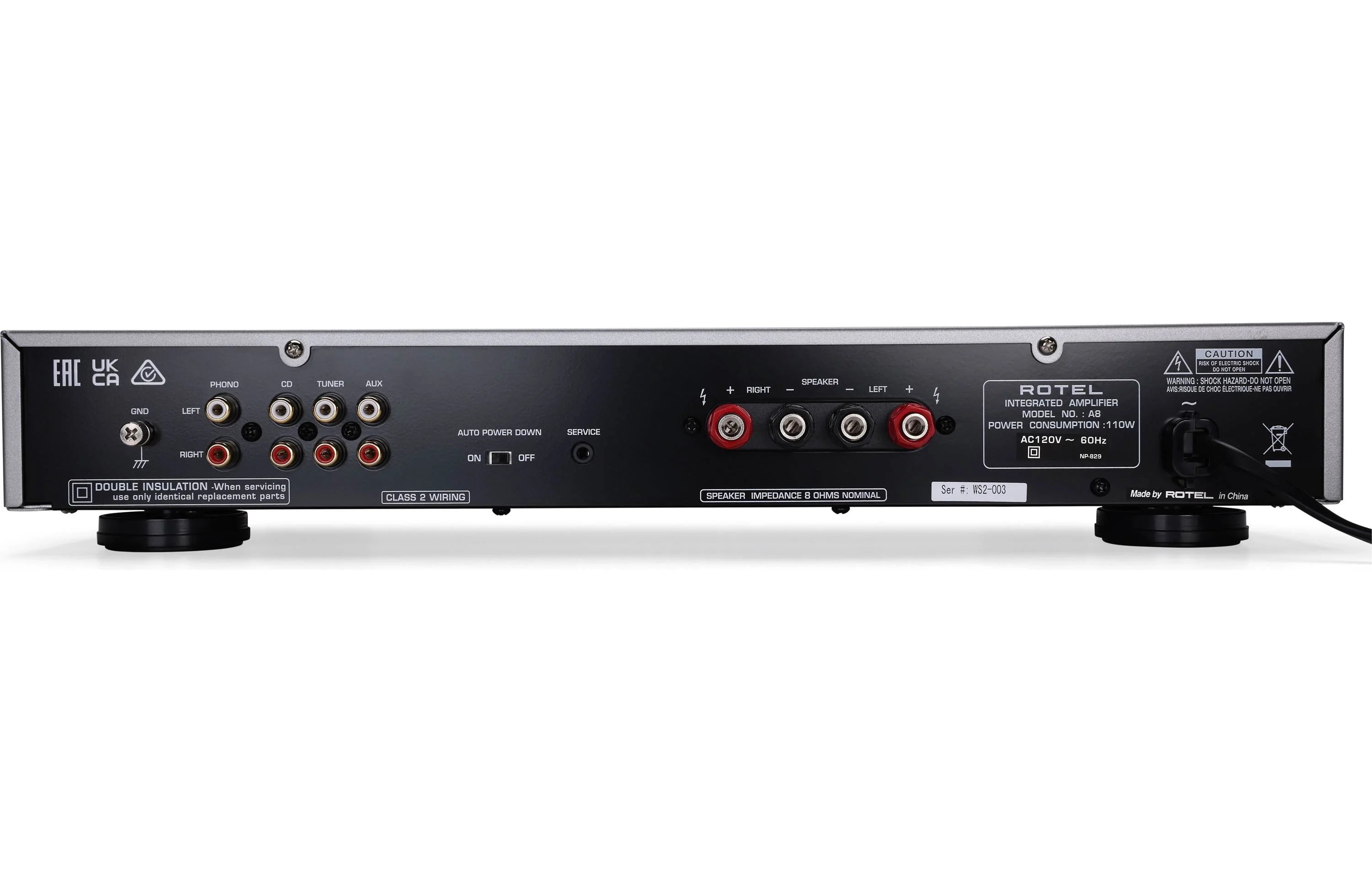 Rotel A8 Integrated Amplifier - Safe and Sound HQ