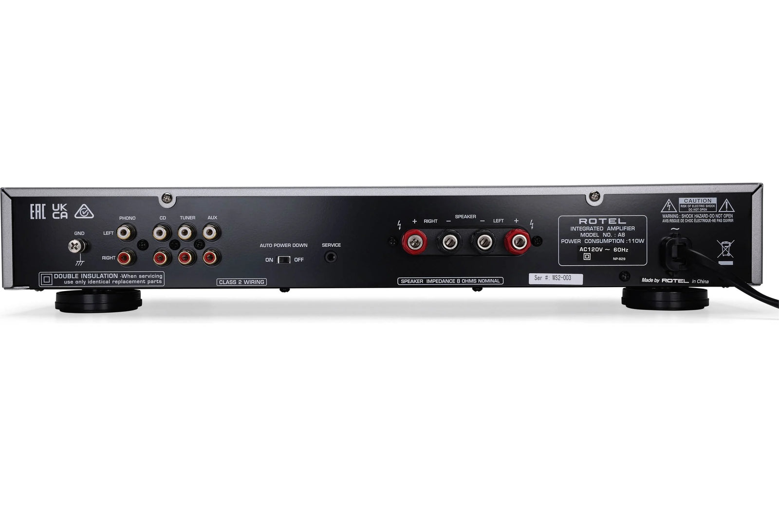 Rotel A8 Integrated Amplifier - Safe and Sound HQ