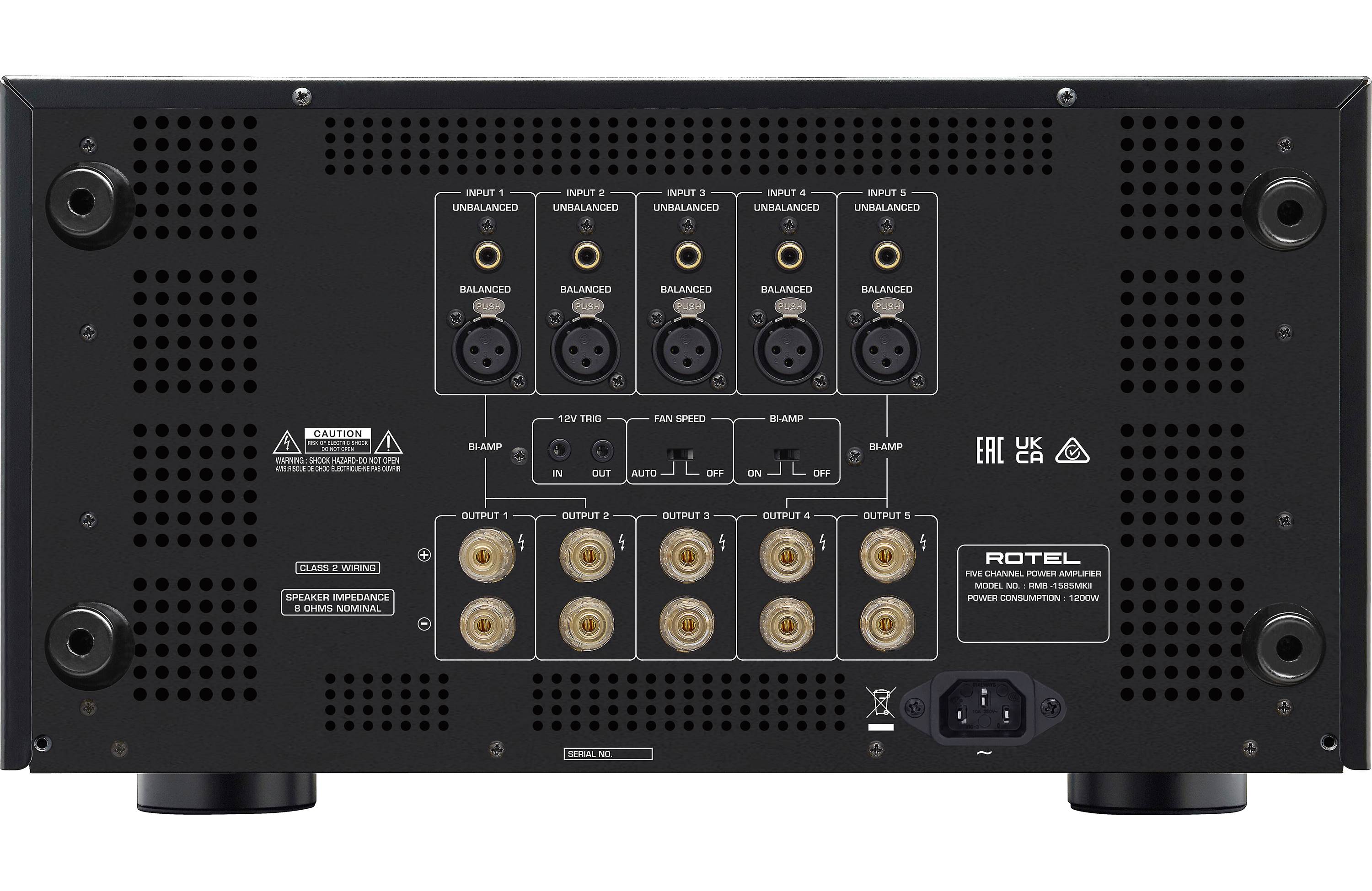 Rotel RMB-1585 MKII 5 Channel Power Amplifier - Safe and Sound HQ