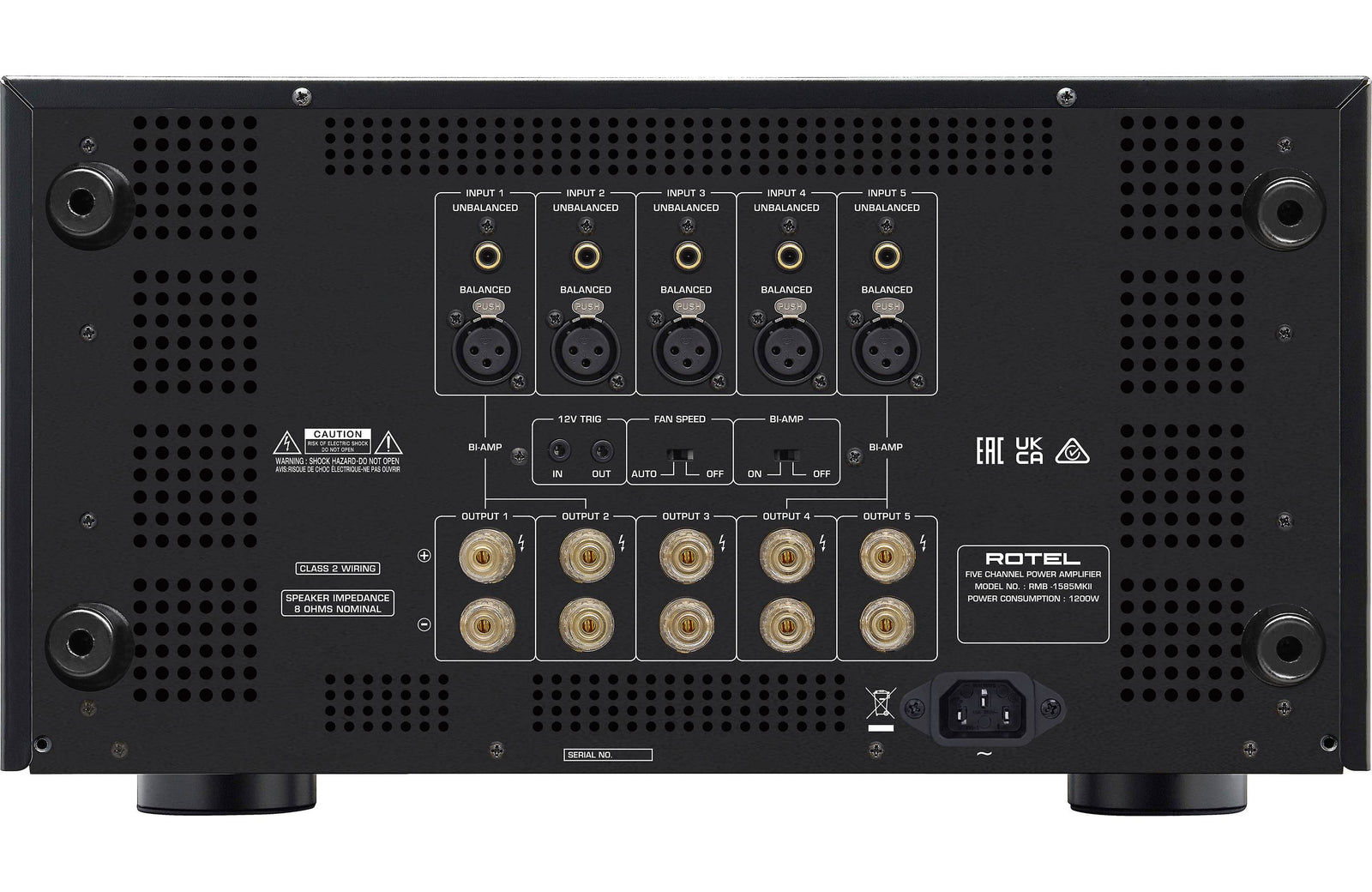 Rotel RMB-1585 MKII 5 Channel Power Amplifier - Safe and Sound HQ