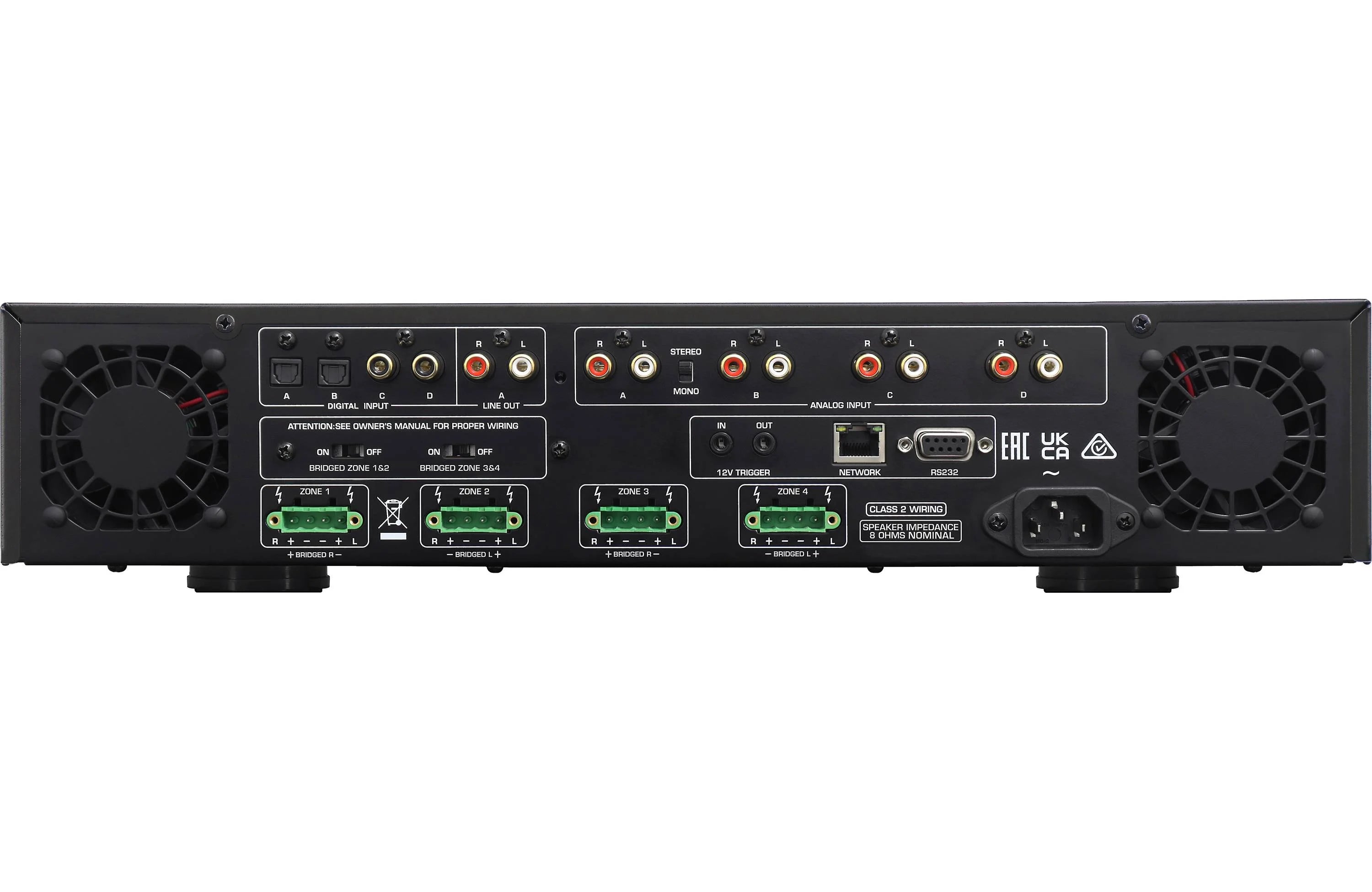 Rotel C8+ 8 Channel Four Zone Distribution Amplifier - Safe and Sound HQ