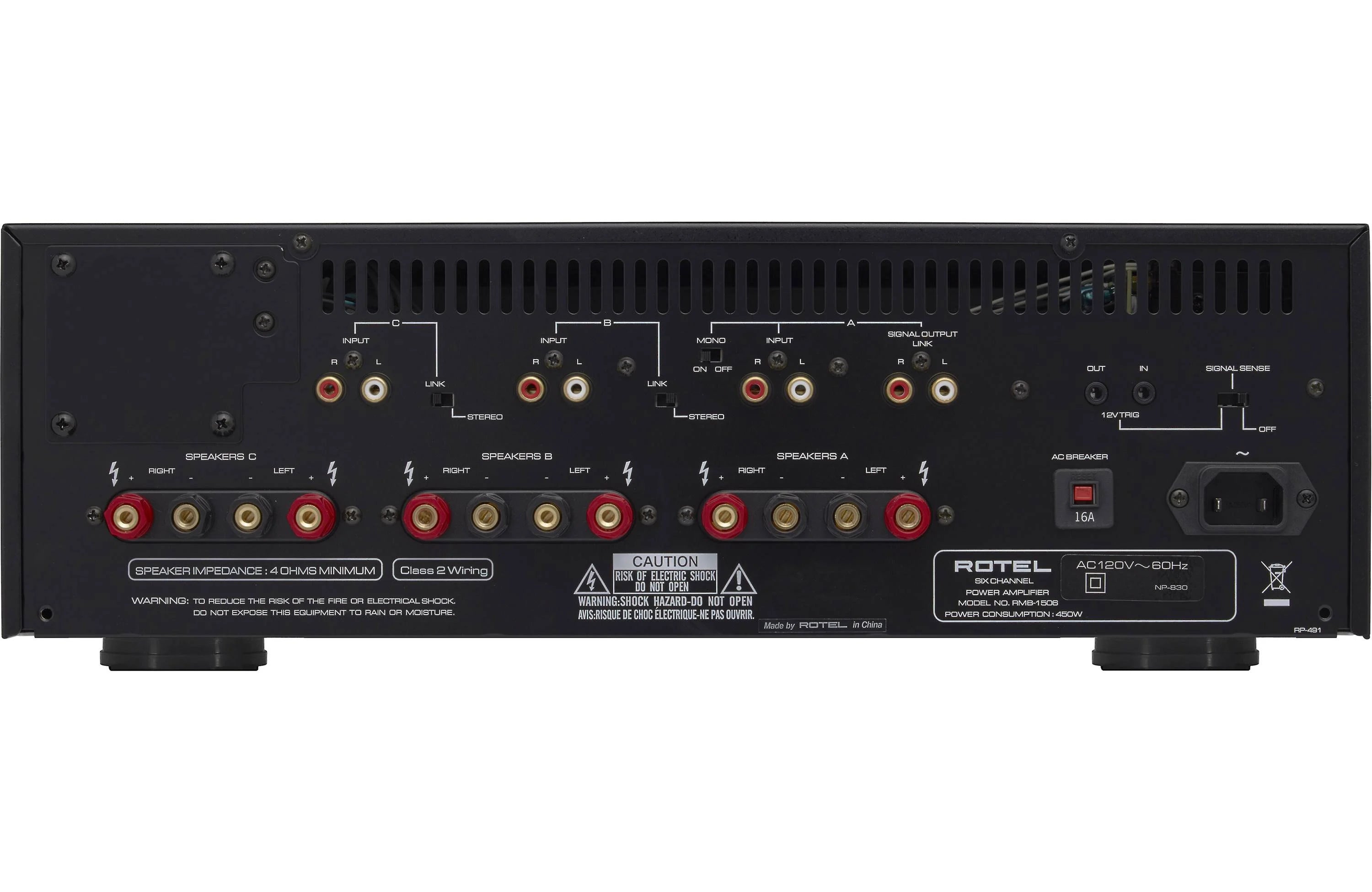Rotel RMB-1506 6 Channel Distribution Amplifier - Safe and Sound HQ