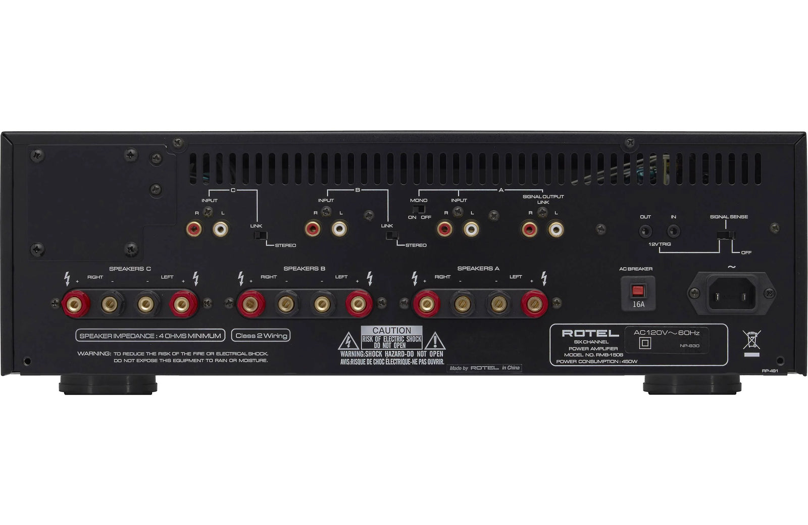 Rotel RMB-1506 6 Channel Distribution Amplifier - Safe and Sound HQ