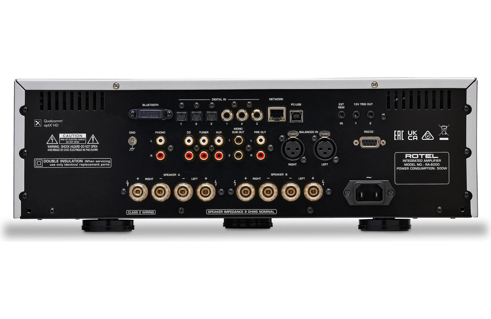 Rotel RA-6000 Diamond Series Integrated Amplifier with Built-in DAC and Bluetooth - Safe and Sound HQ