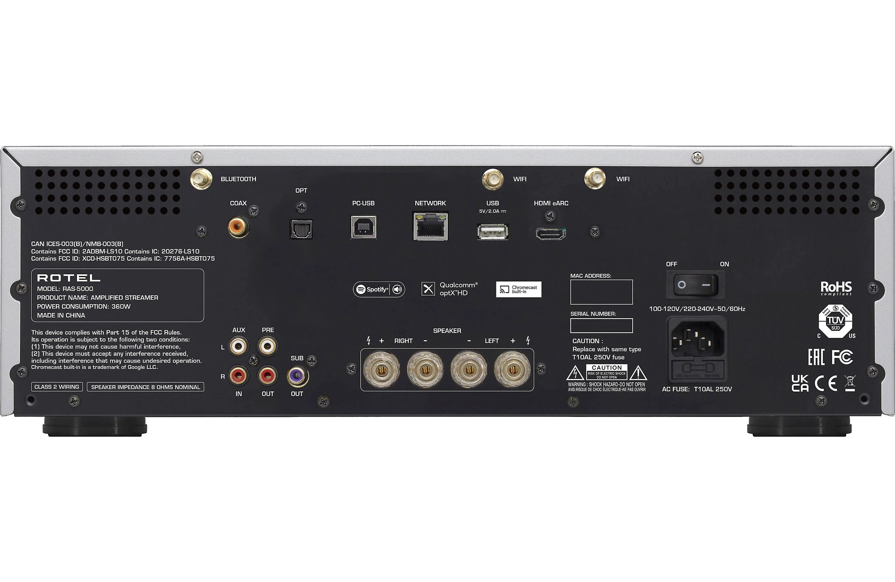 Rotel RAS-5000 Streaming Integrated Amplifier - Safe and Sound HQ