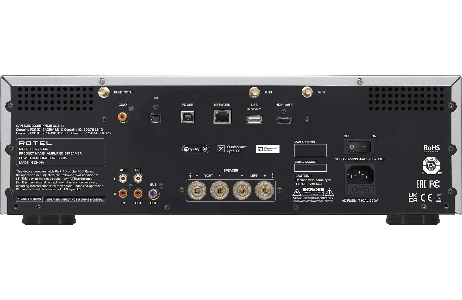 Rotel RAS-5000 Streaming Integrated Amplifier - Safe and Sound HQ