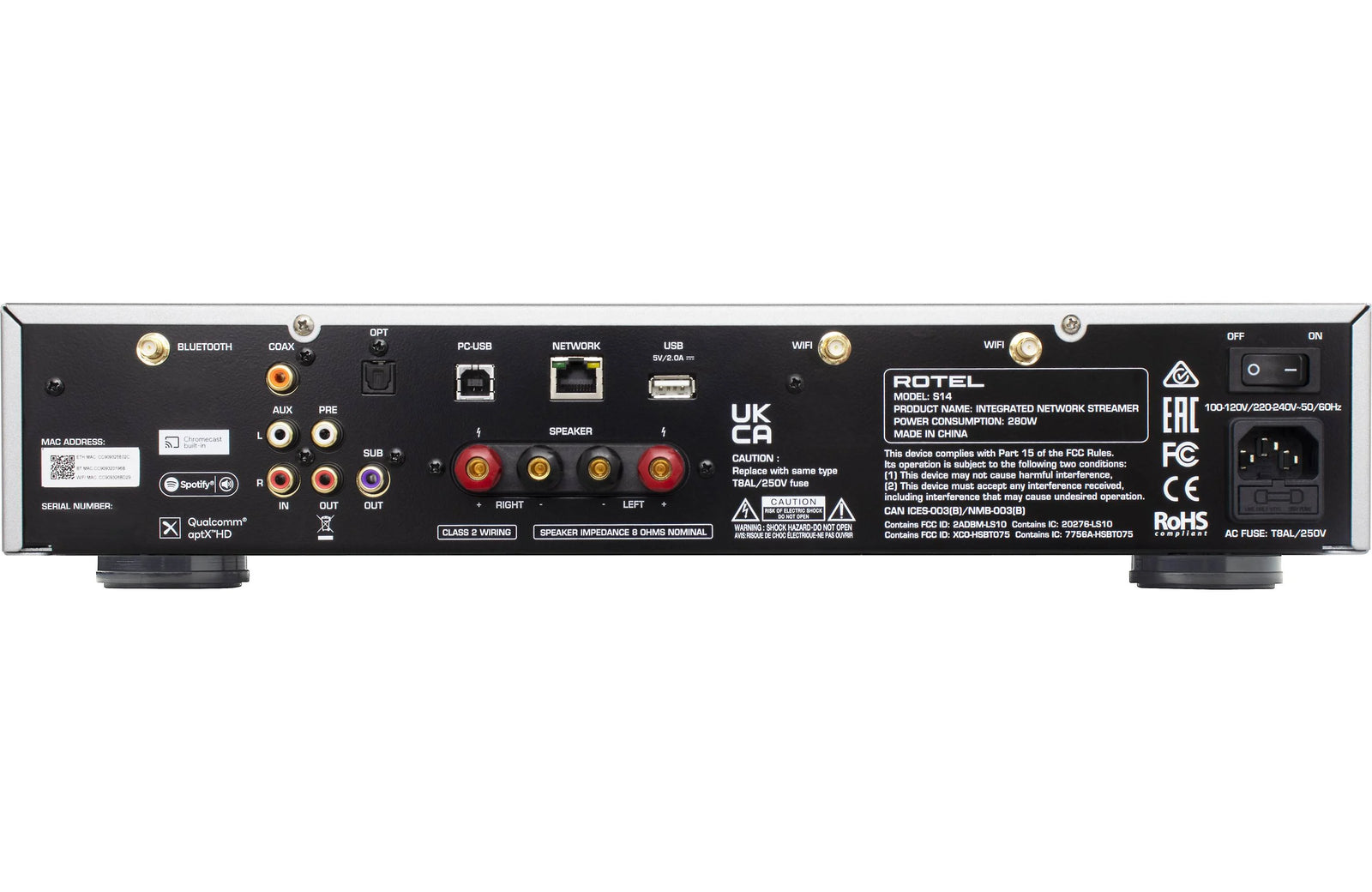 Rotel S14 Streaming Integrated Amplifier - Safe and Sound HQ