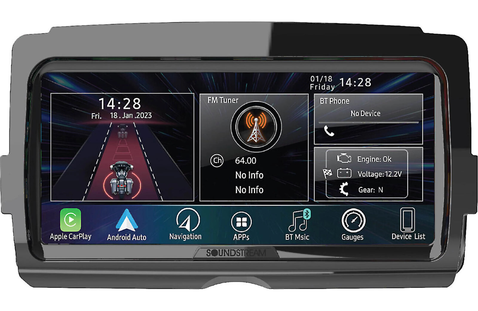 Soundstream V2 2014+ Harley Davidson Reserve 8.3” Plug and Play Head Unit - Safe and Sound HQ