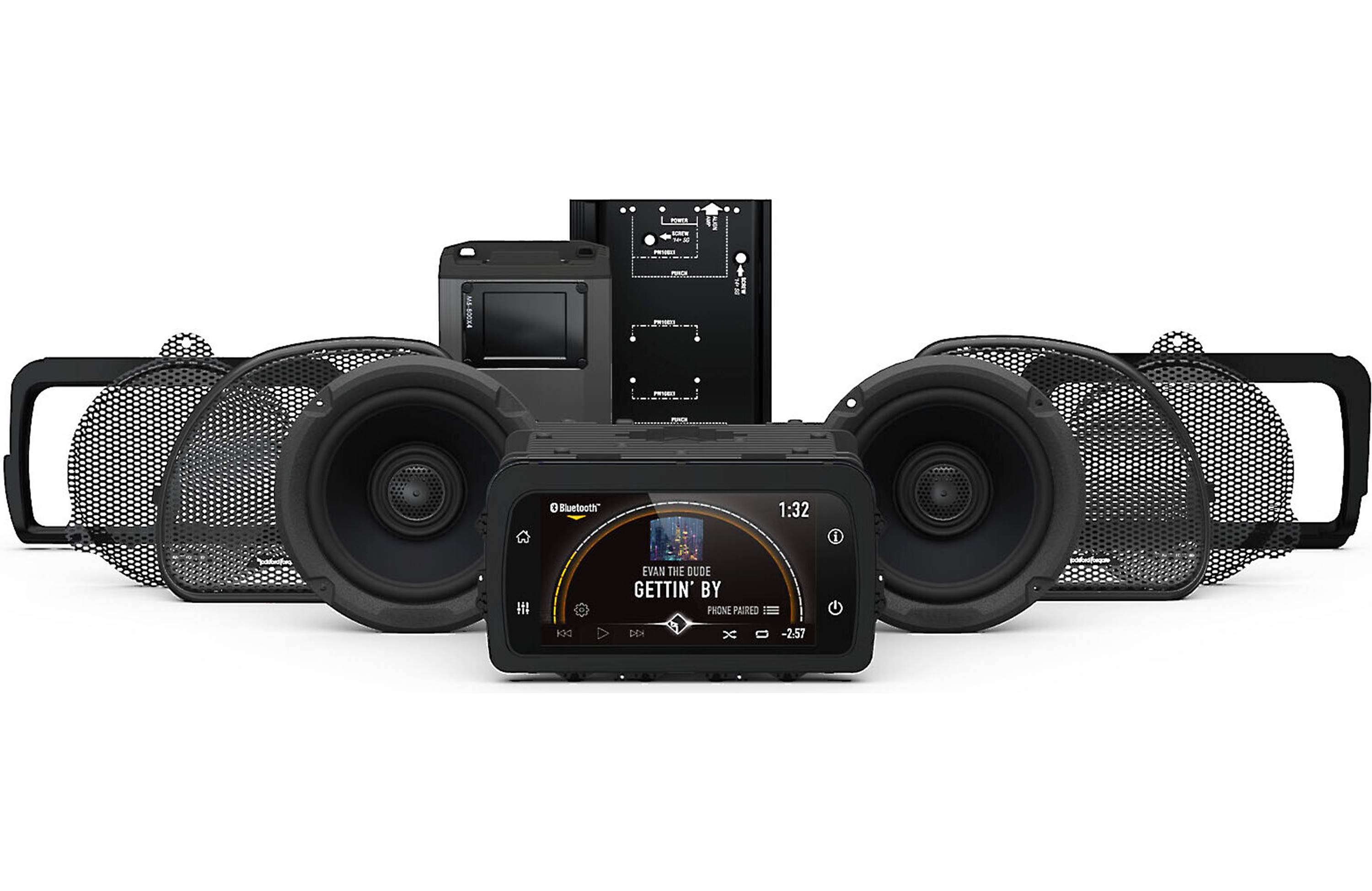 Rockford Fosgate HD14-PMX-STG2 Stage 2 Kit with PMX-HD14 for 2014+ Street Glide & Road Glide Harley-Davidson - Safe and Sound HQ