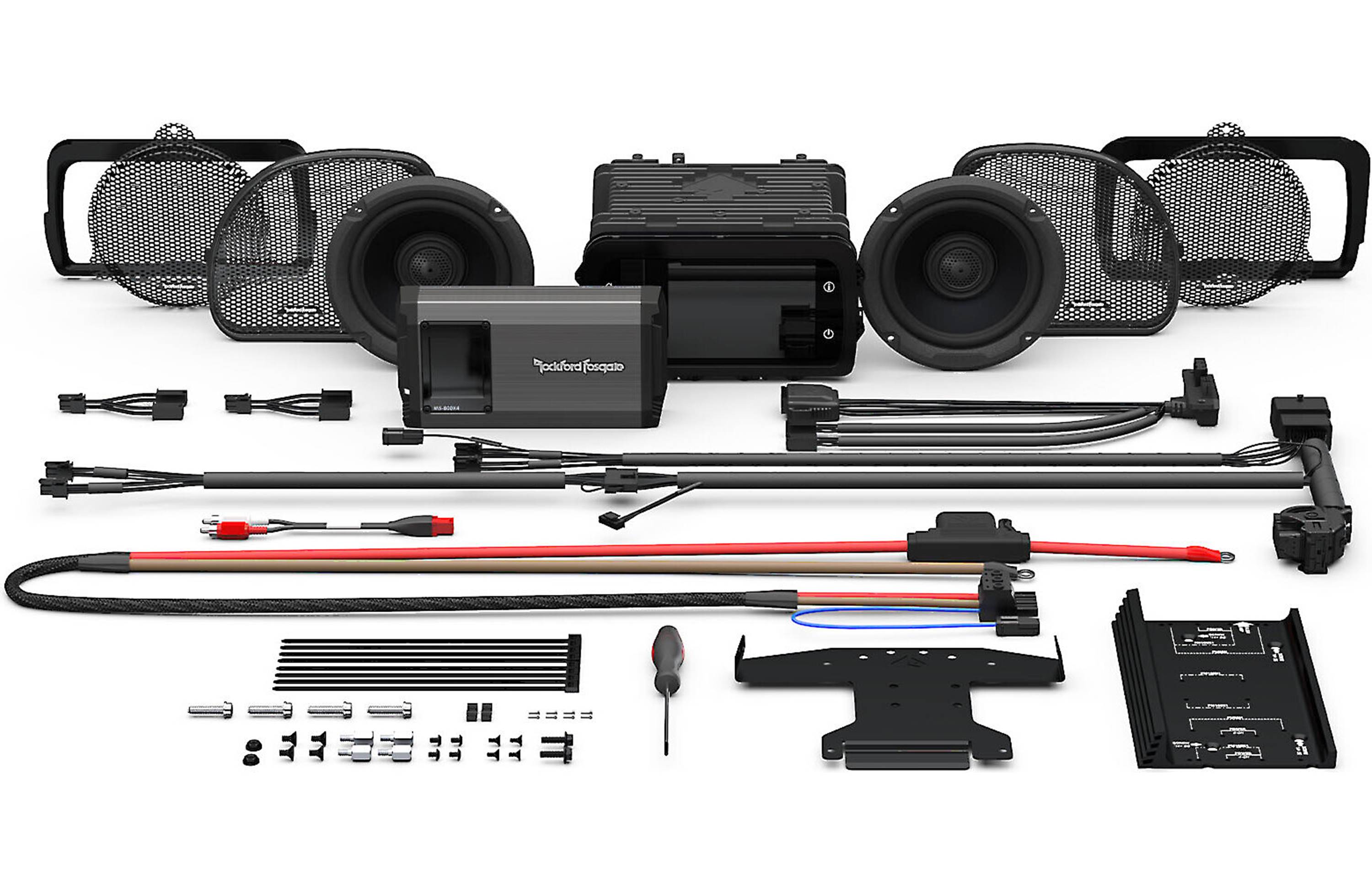 Rockford Fosgate HD14-PMX-STG2 Stage 2 Kit with PMX-HD14 for 2014+ Street Glide & Road Glide Harley-Davidson - Safe and Sound HQ